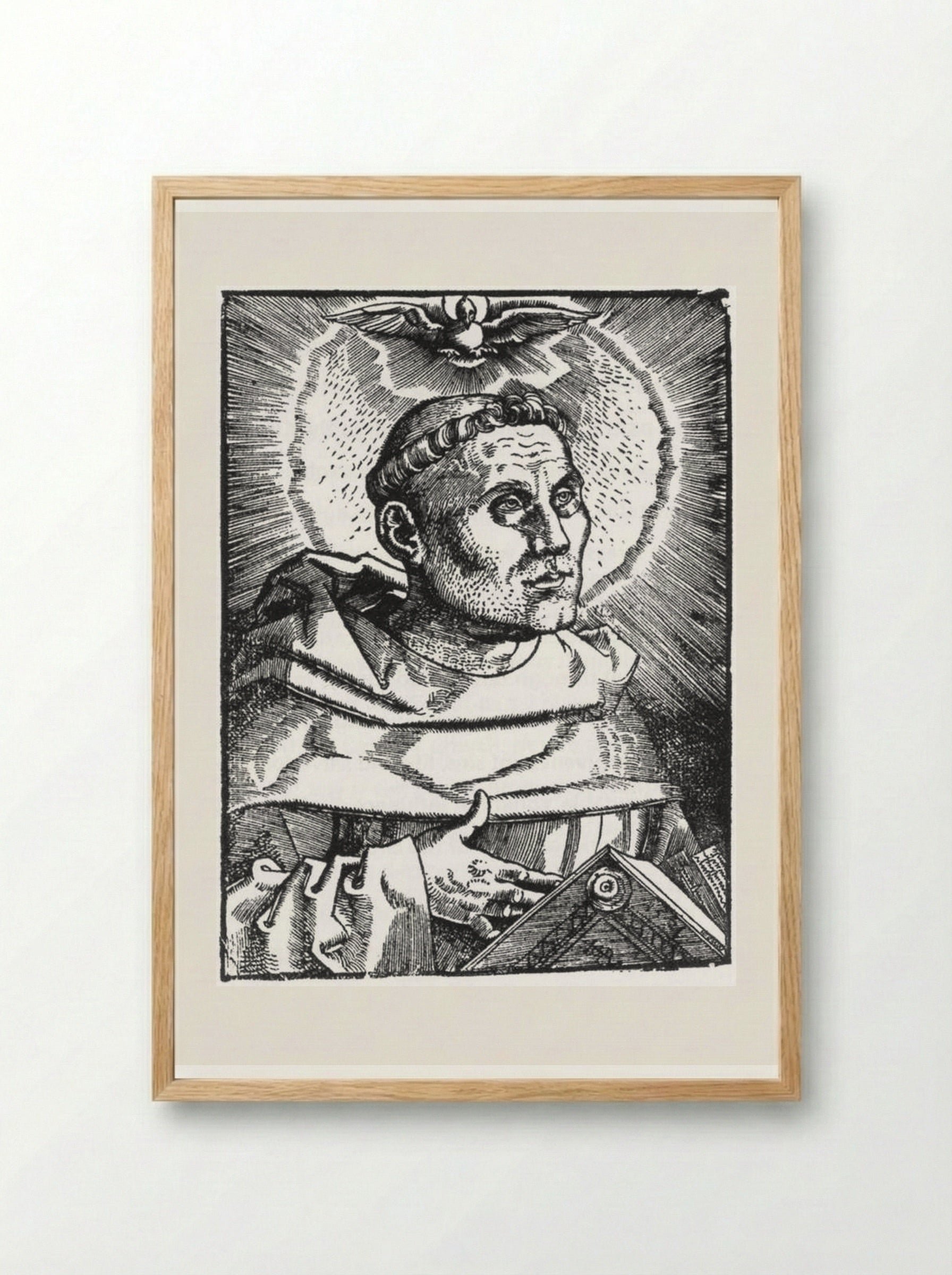 Portrait of Martin Luther - Hans Baldung - Framed Print Wood
