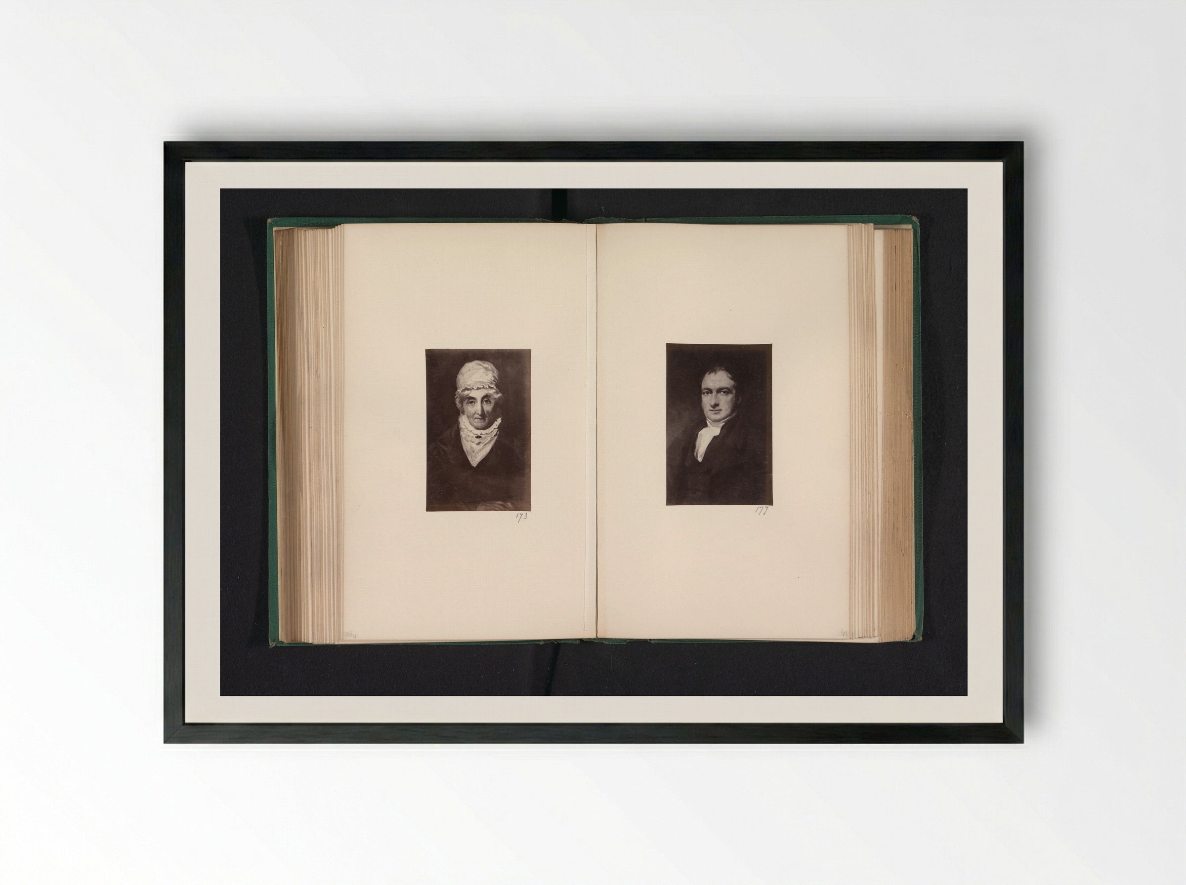 Portrait of Mary Buchanan - Thomas Annan - Framed Print Black