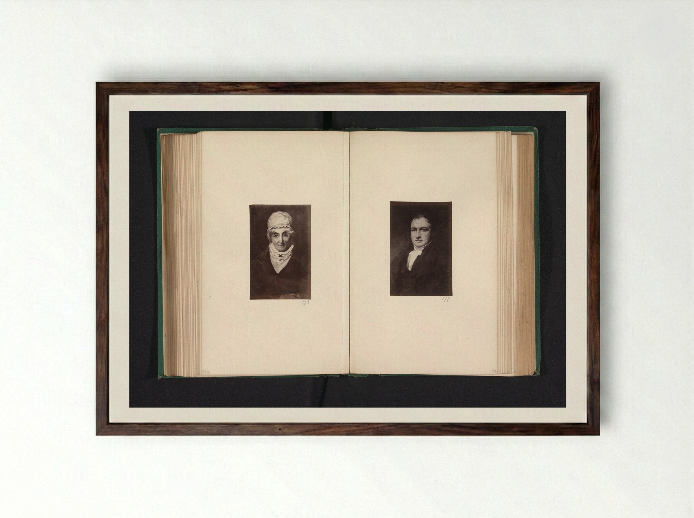 Portrait of Mary Buchanan - Thomas Annan - Framed Print Dark Wood