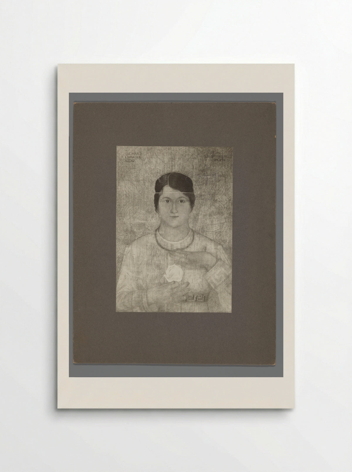 Portrait of Mary Lemaire - Mathieu Lauweriks - Poster