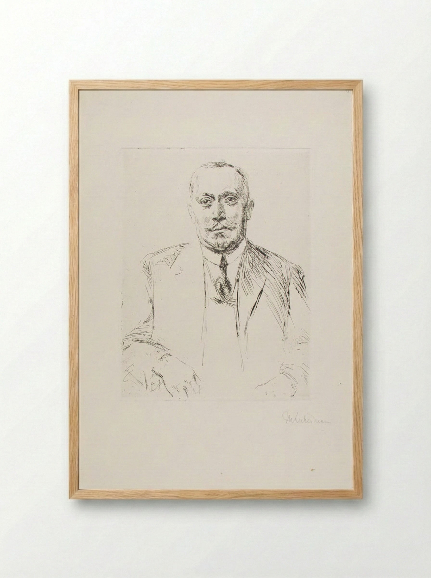 Portrait of Marzynski - Max Liebermann - Framed Print Wood