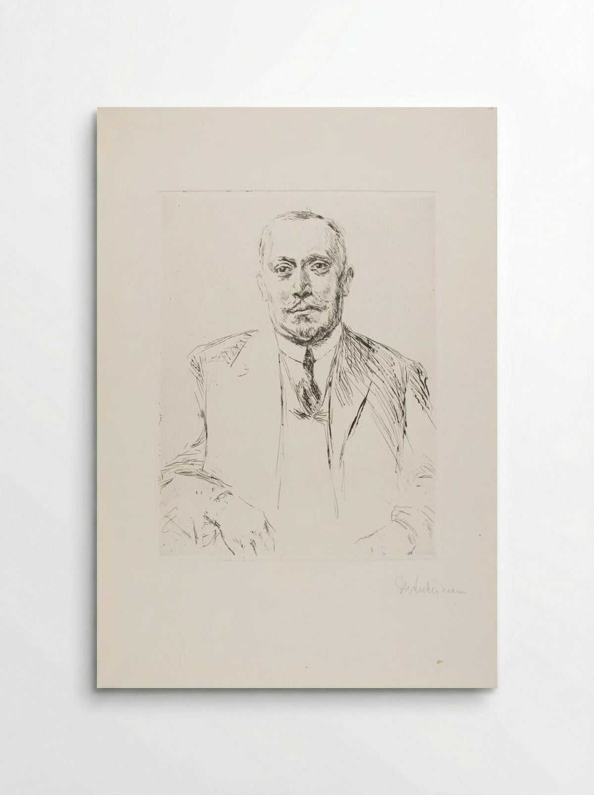 Portrait of Marzynski - Max Liebermann - Poster