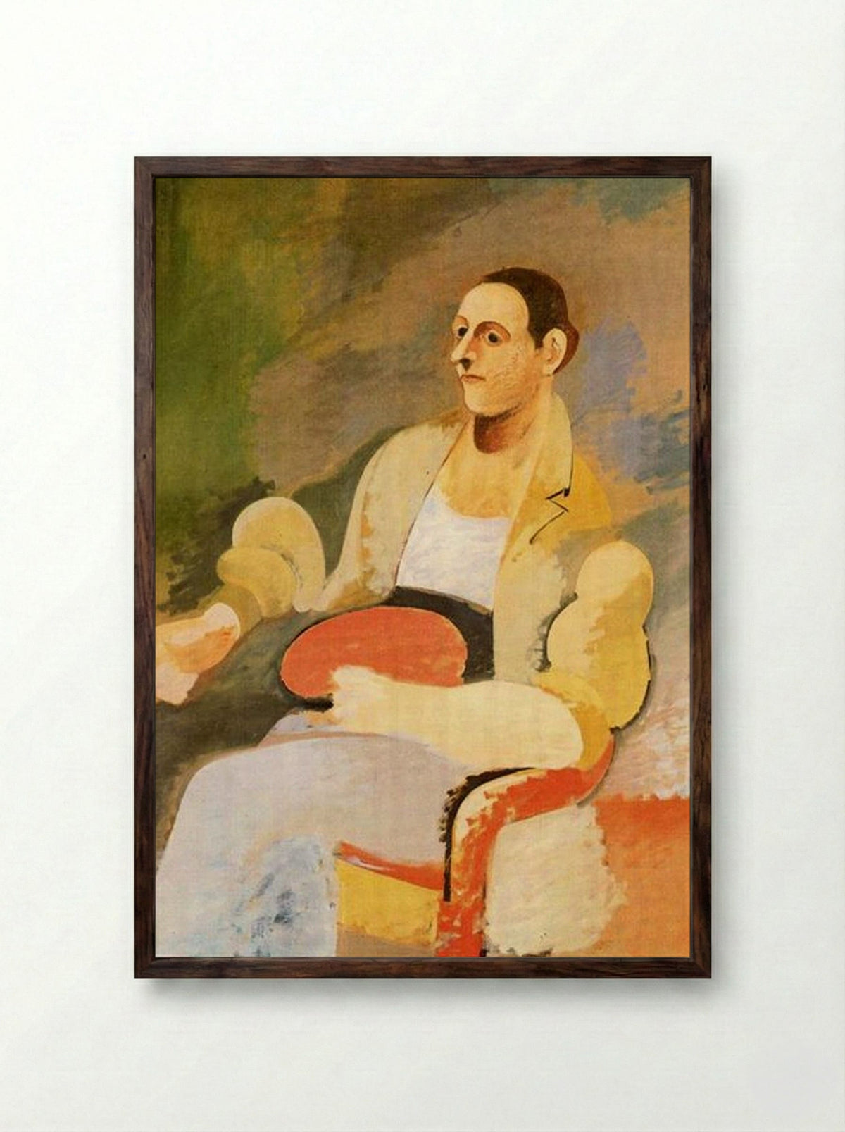 Portrait of Master Bill - Arshile Gorky - Framed Print Dark Wood