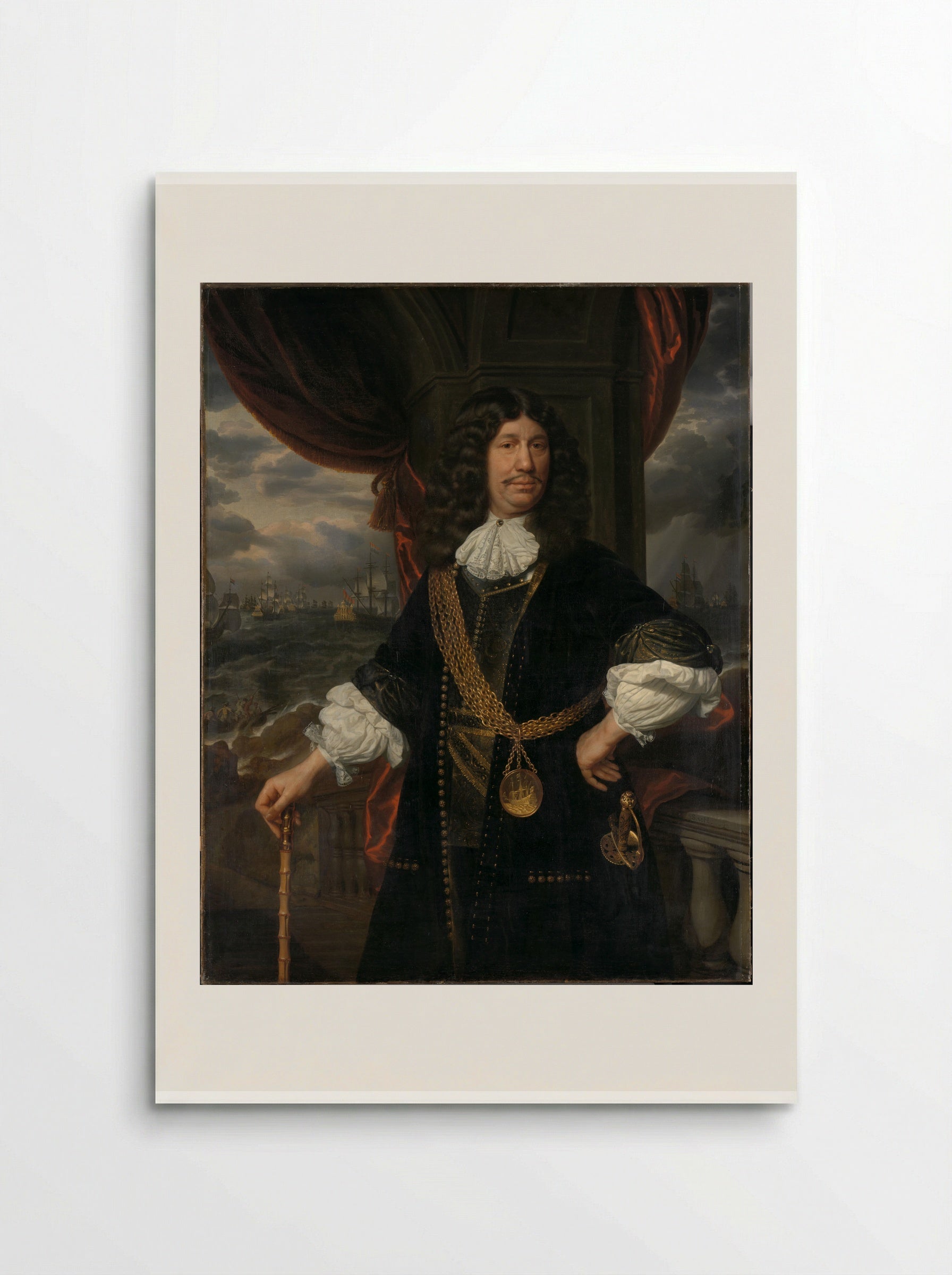Portrait of Mattheus van den Broucke - Samuel van Hoogstraten - Poster