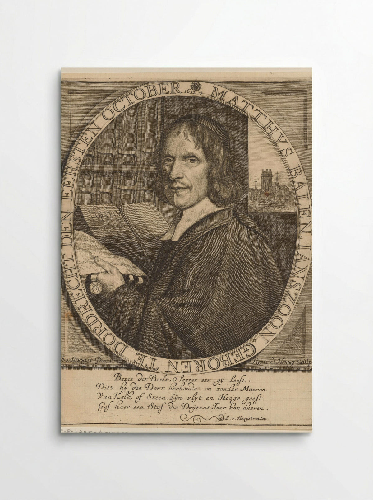 Portrait of Matthijs Balen - Romeyn de Hooghe - Poster