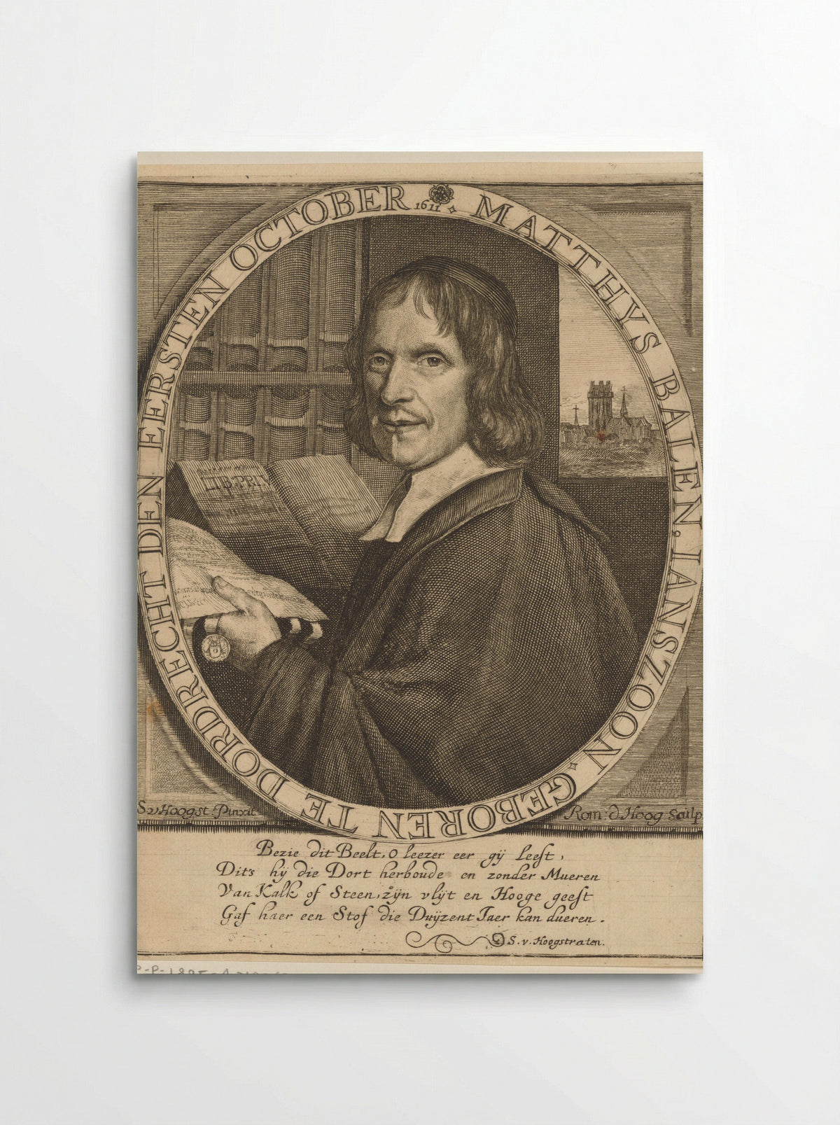 Portrait of Matthijs Balen - Romeyn de Hooghe - Poster