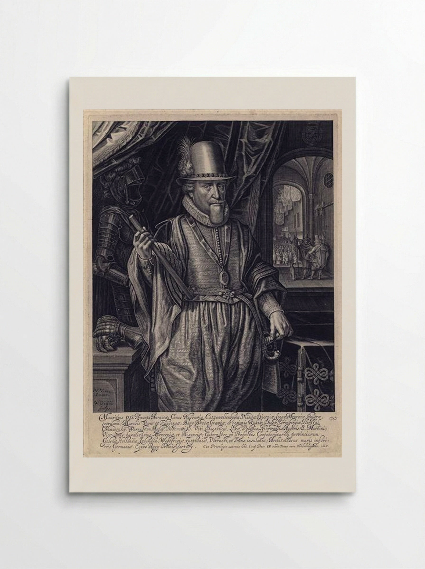 Portrait of Maurice, Prince of Orange - Adriaen van de Venne - Poster