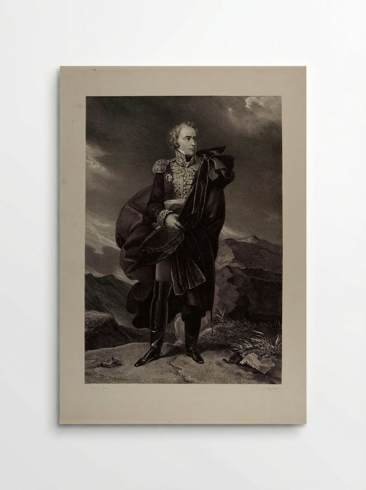 Portrait of Maximilien Sébastien Foy - Tony Johannot - Poster