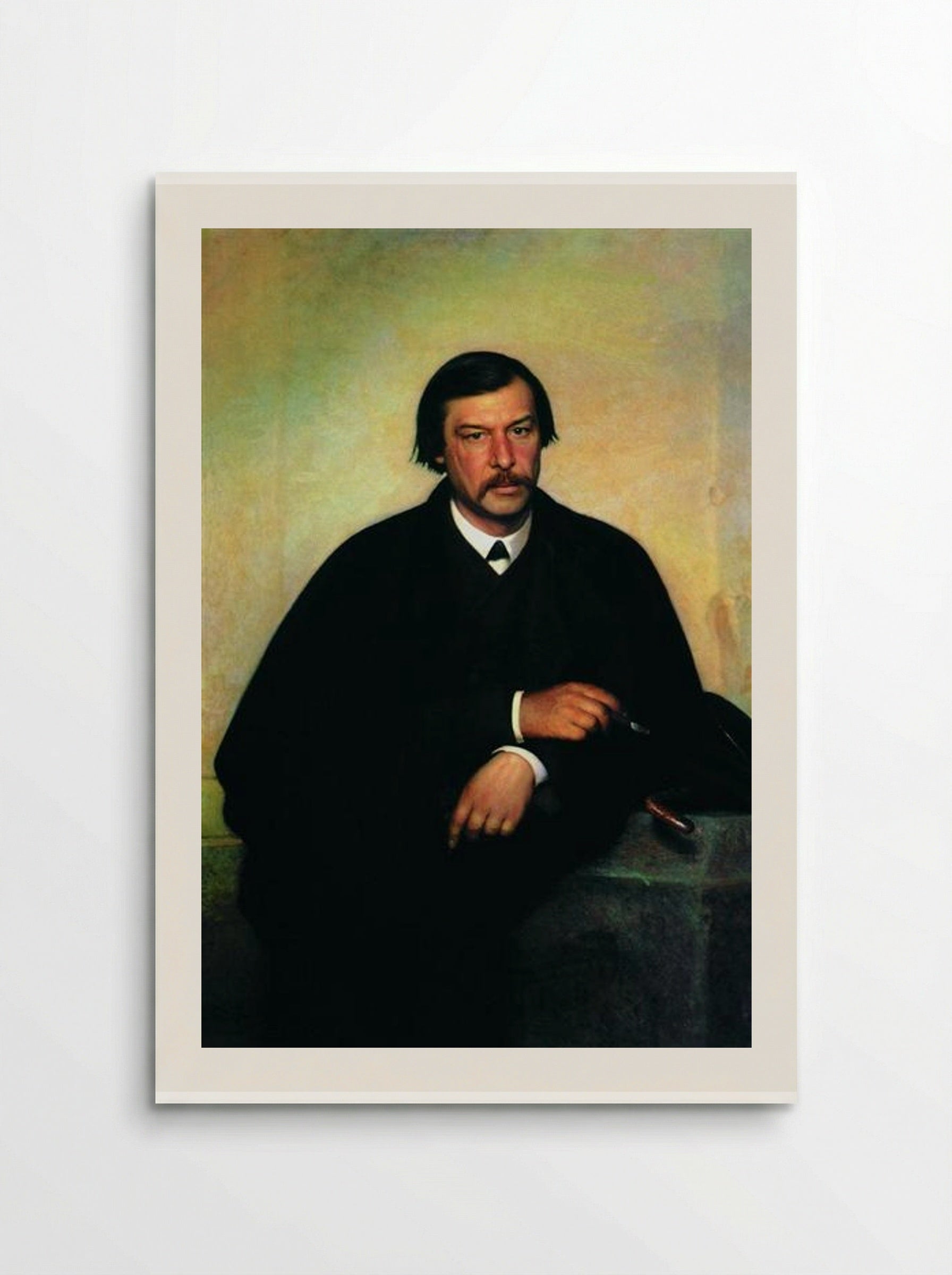 Portrait of Mikhail Borisovich Tulinov - Ivan Kramskoy - Poster