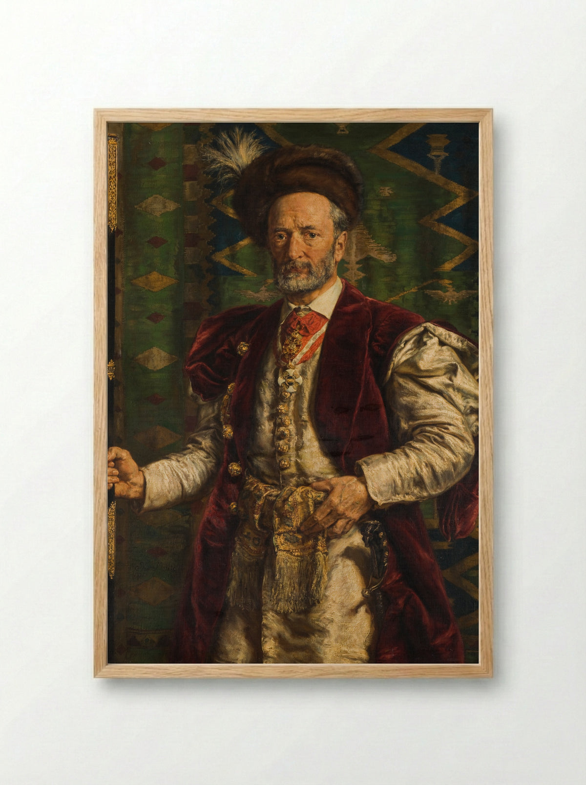 Portrait of Mikołaj Zyblikiewicz - Jan Matejko - Framed Print Wood