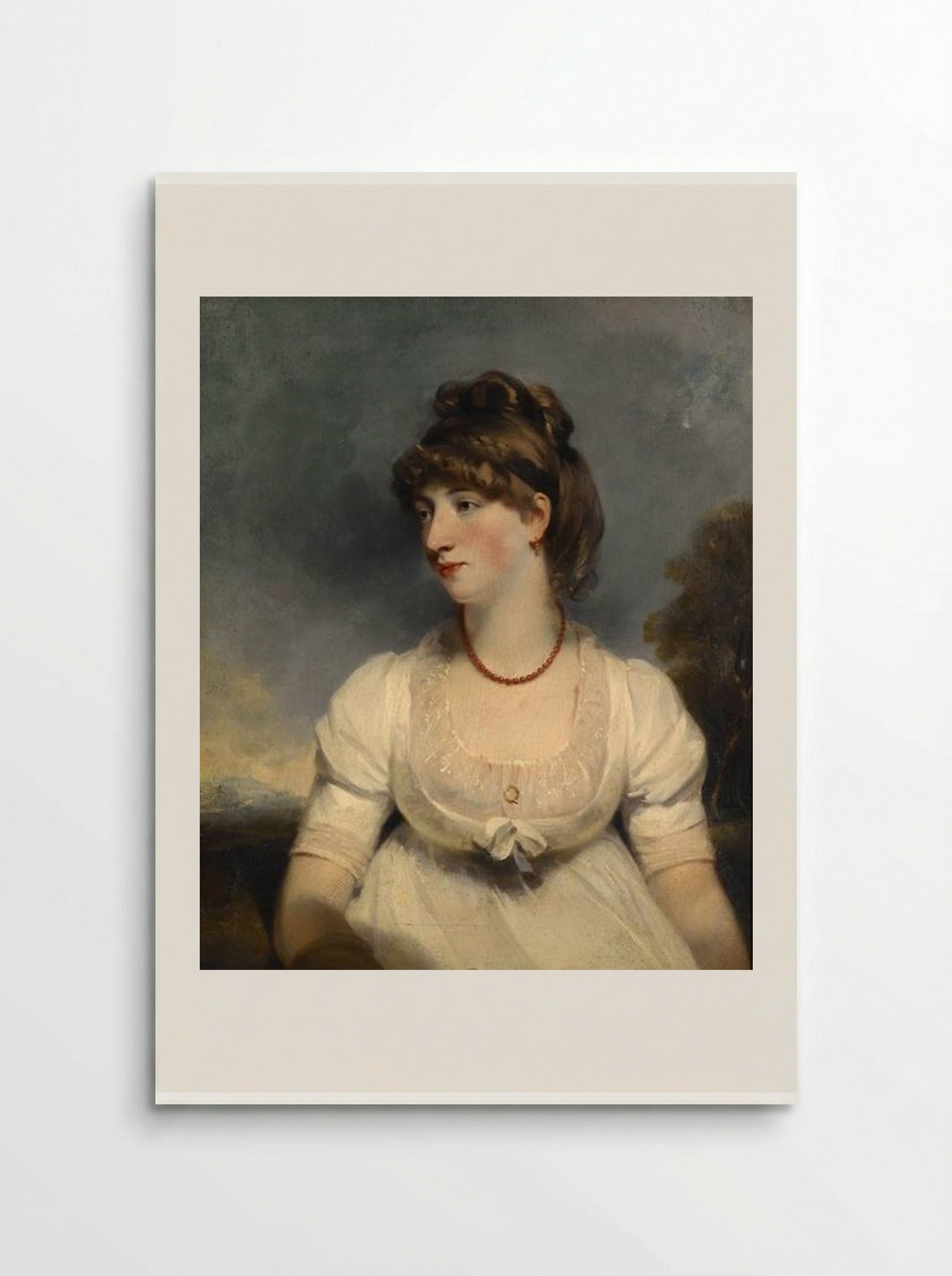 Portrait of Miss Fisher - John Hoppner - Poster