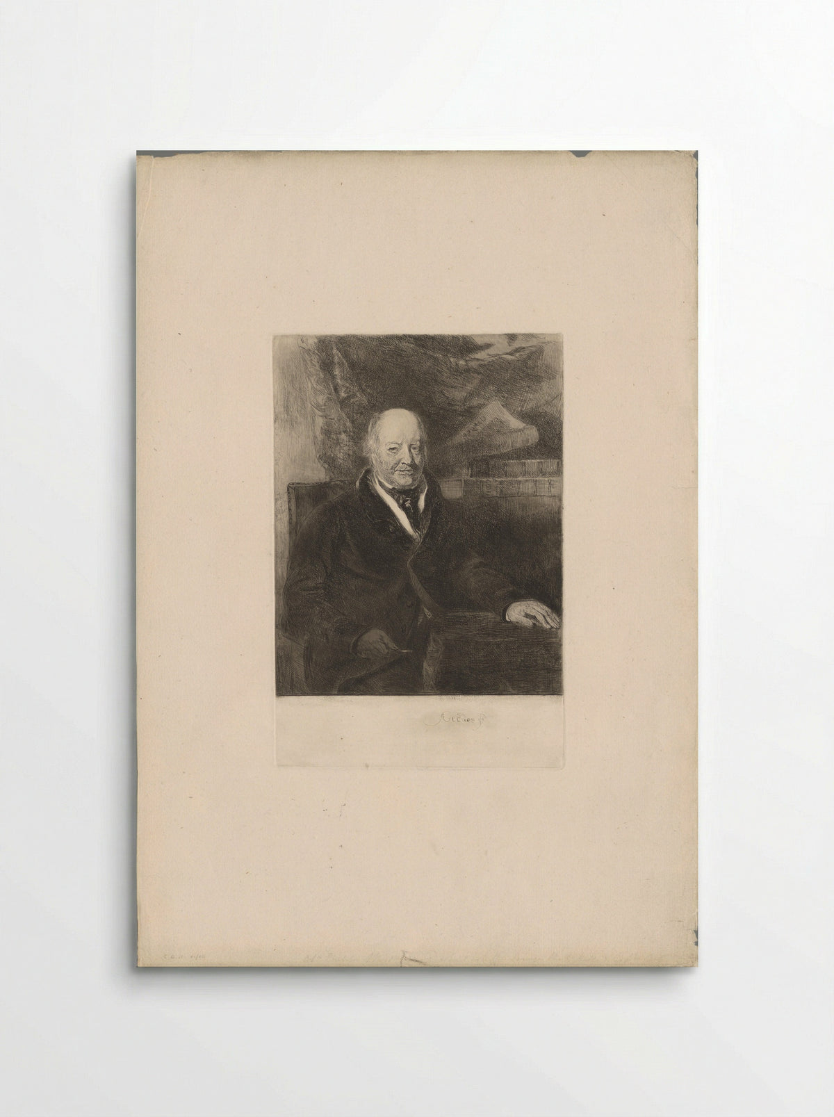 Portrait of Molesworth Phillips - Andrew Geddes - Poster