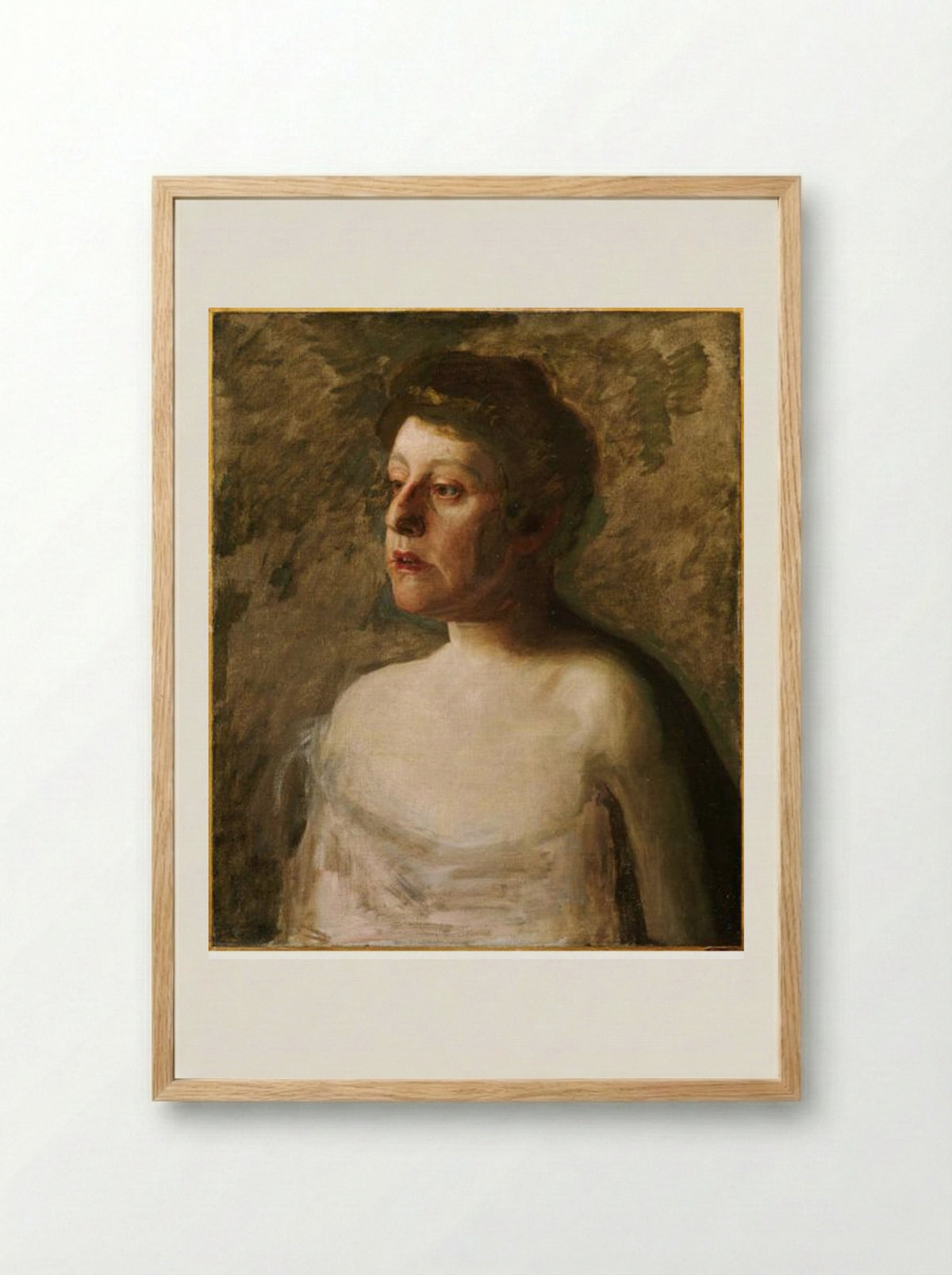 Portrait of Mrs. W.H. Bowden - Thomas Eakins - Framed Print Wood