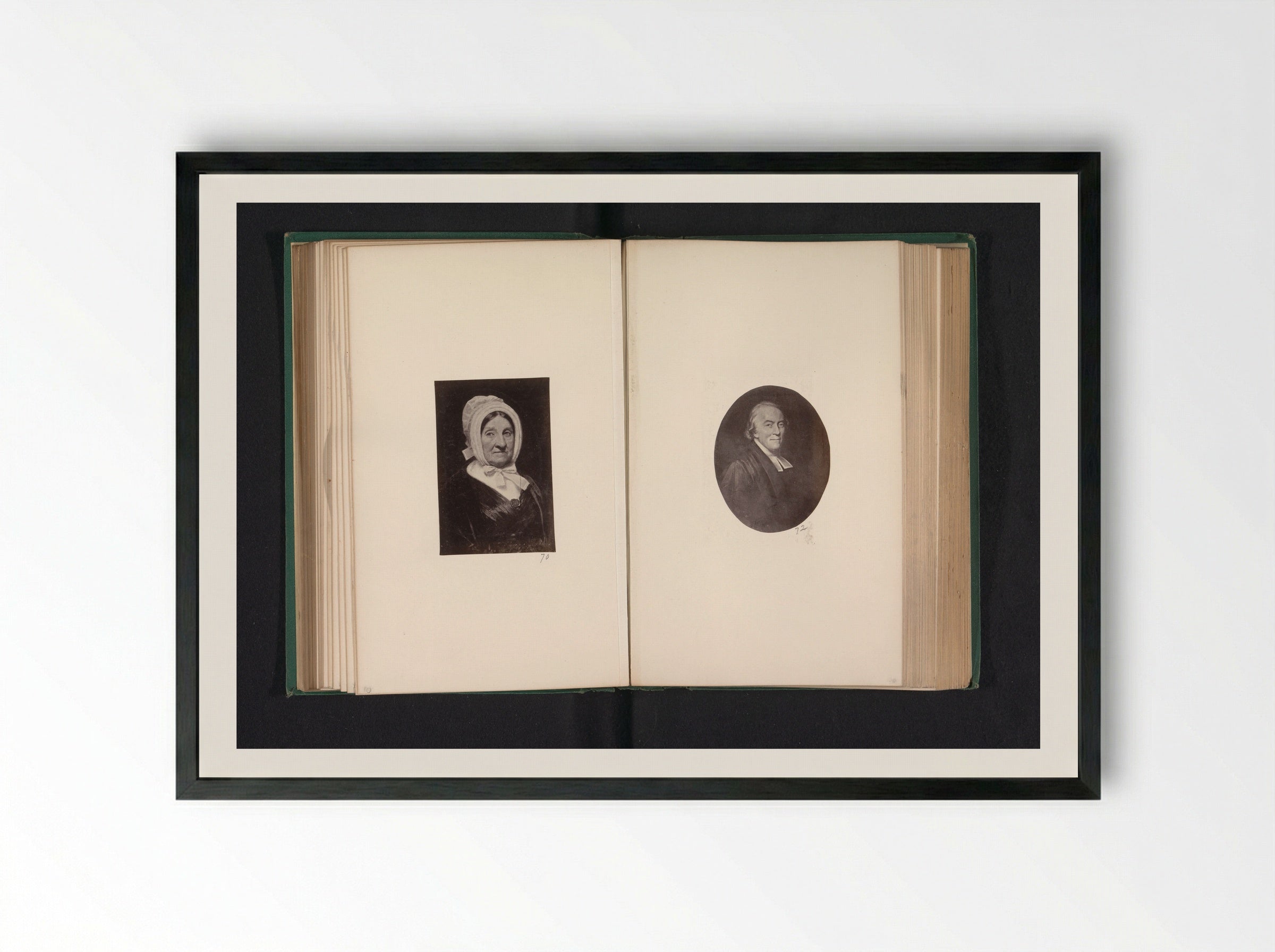 Portrait of Mrs. Baird - Thomas Annan - Framed Print Black