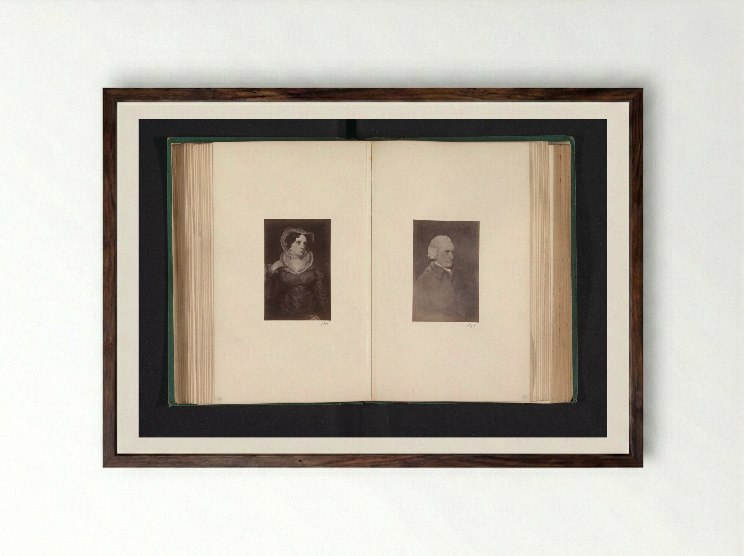 Portrait of Mrs. Stewart Smith - Thomas Annan - Framed Print Dark Wood
