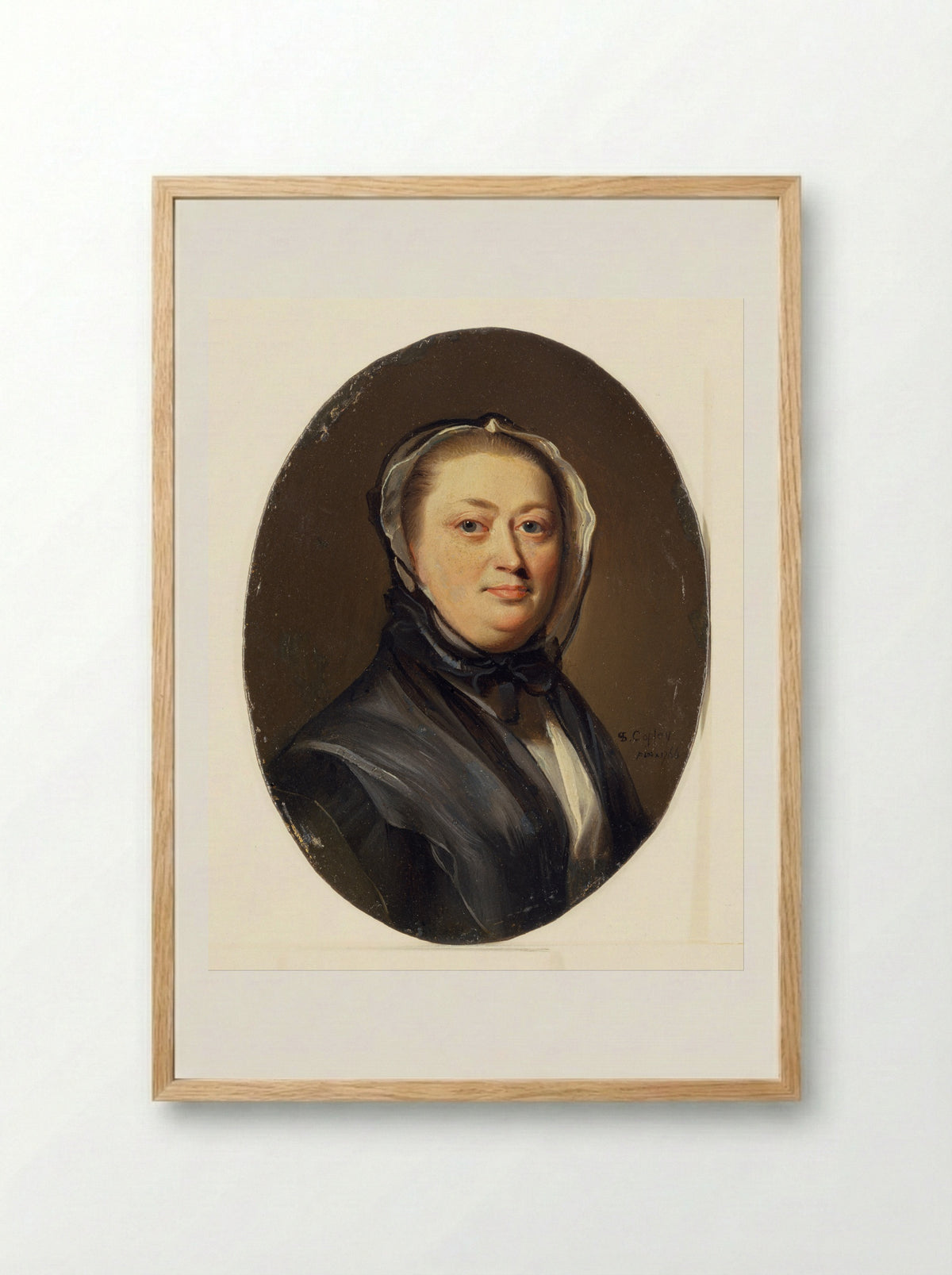 Portrait of Mrs. John Hancock - John Singleton Copley - Framed Print Wood