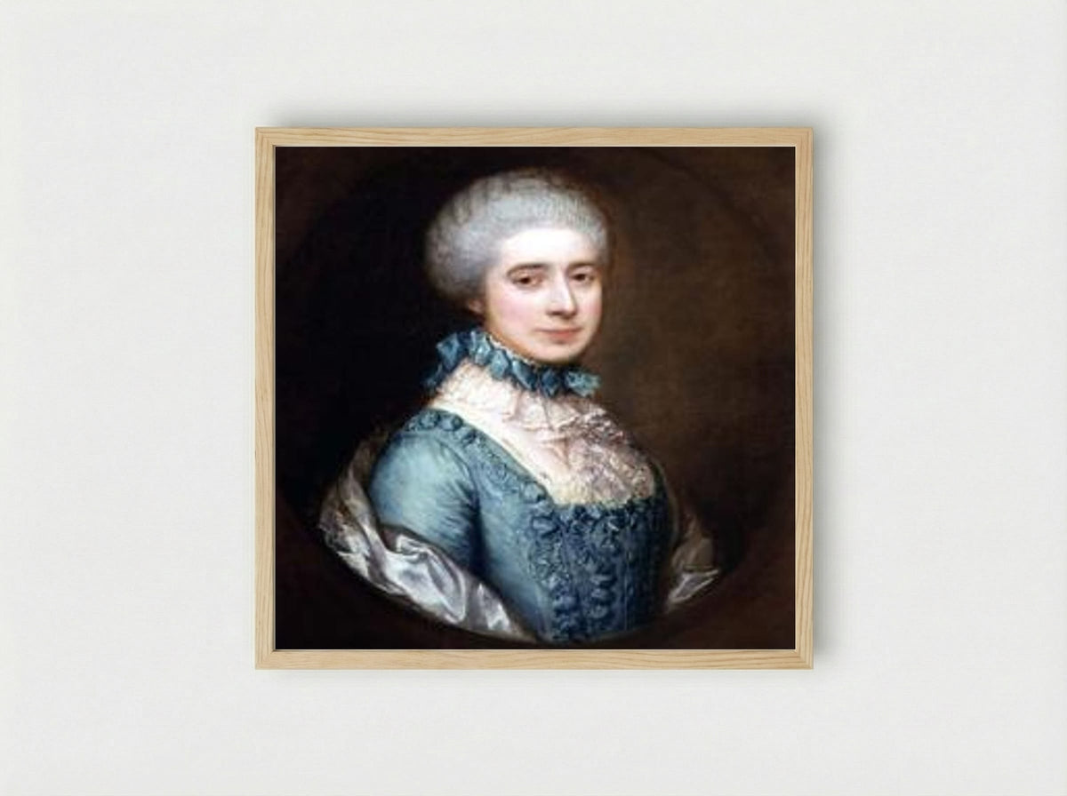 Portrait of Mrs. Awse - Thomas Gainsborough - Framed Print Wood