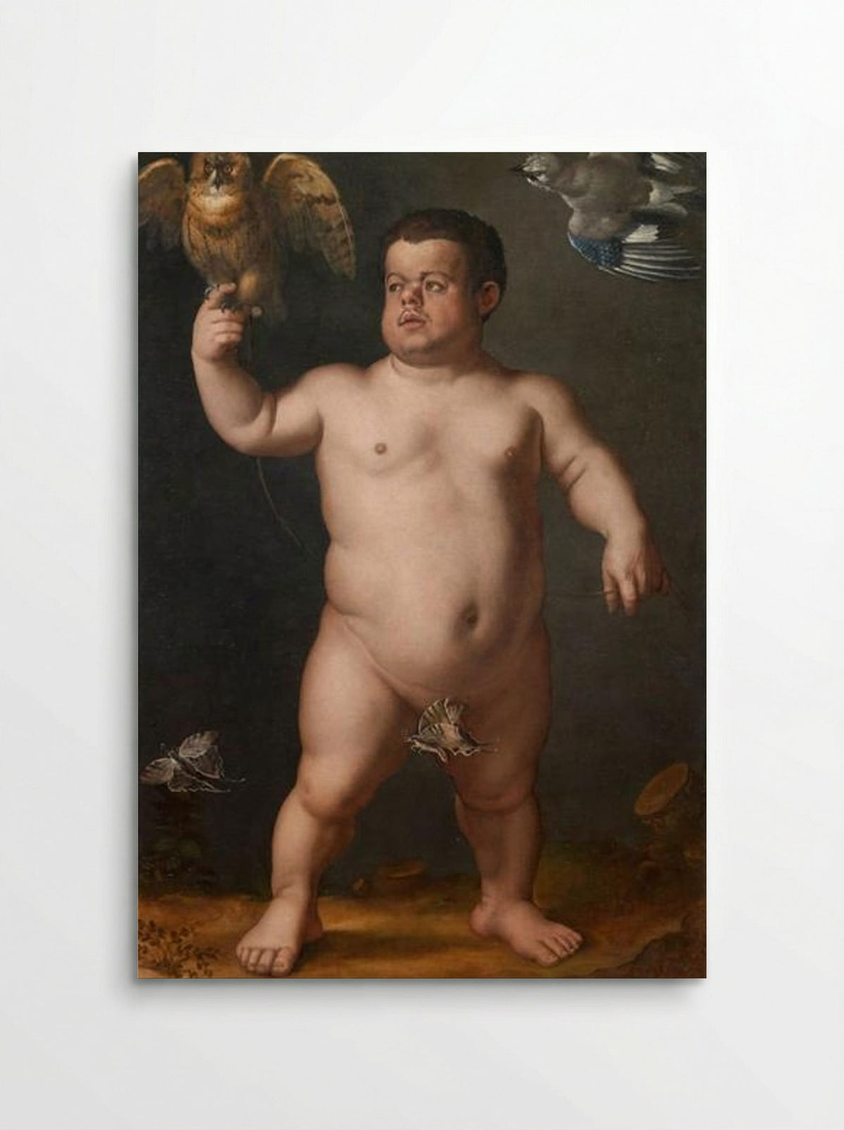 Portrait of Nano Morgante - Agnolo Bronzino - Poster