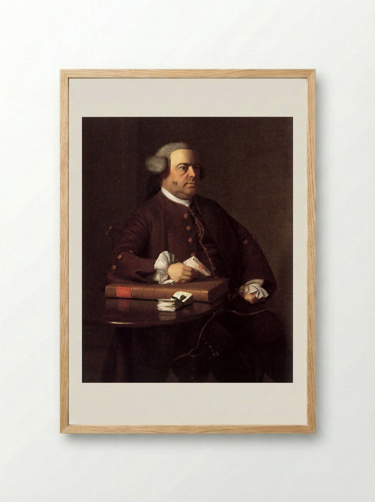 Portrait of Nathaniel Allen - John Singleton Copley - Framed Print Wood