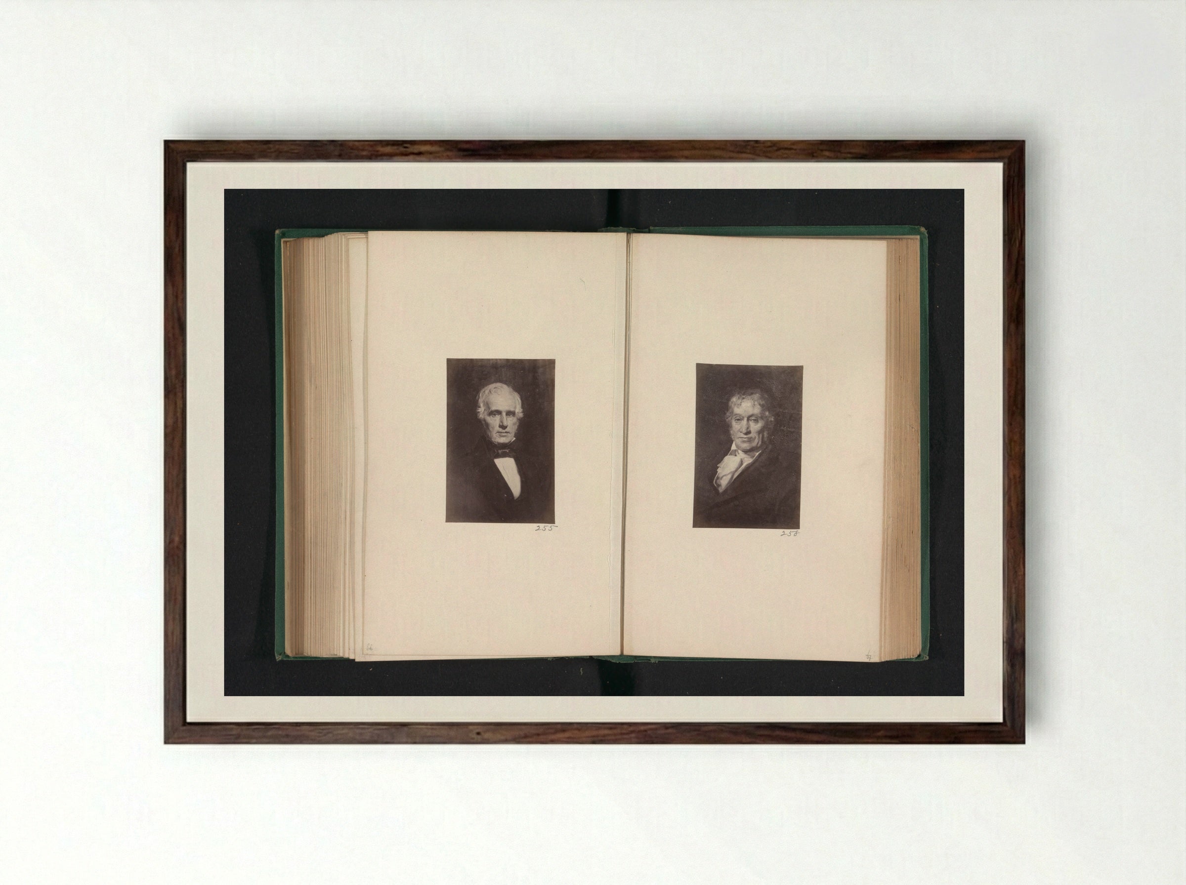 Portrait of Nathaniel Stevenson - Thomas Annan - Framed Print Dark Wood
