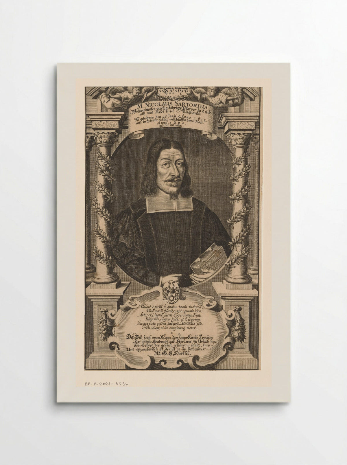Portrait of Nicolaus Sartorius - Christian Romstet - Poster