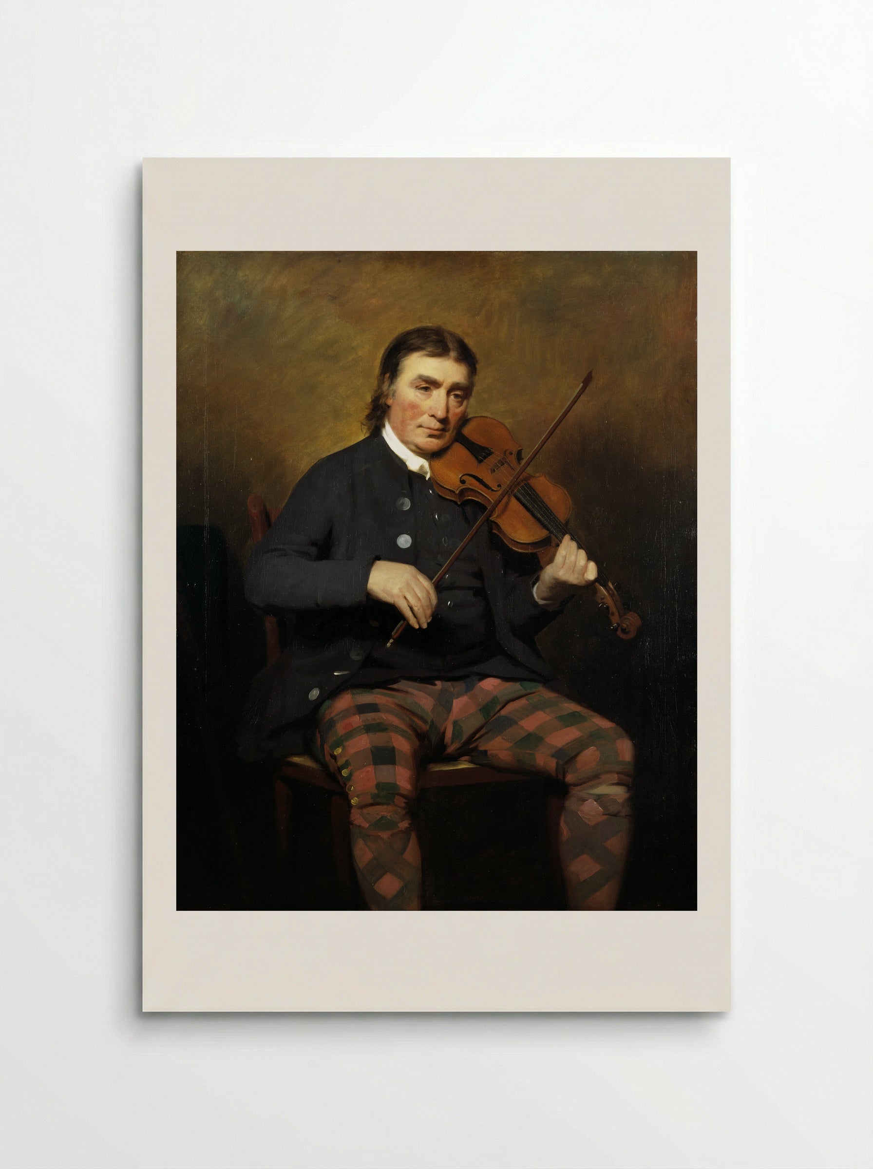 Portrait of Niel Gow - Sir Henry Raeburn - Poster