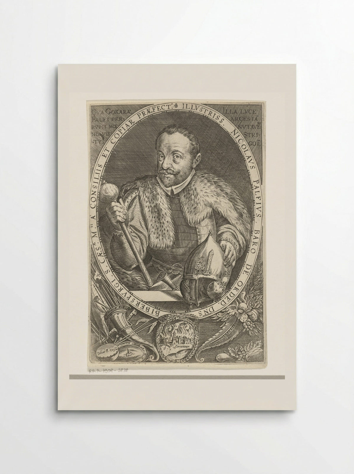 Portrait of Nikolaus Pálffy, Baron of Erdőd - Dominicus Custos - Poster