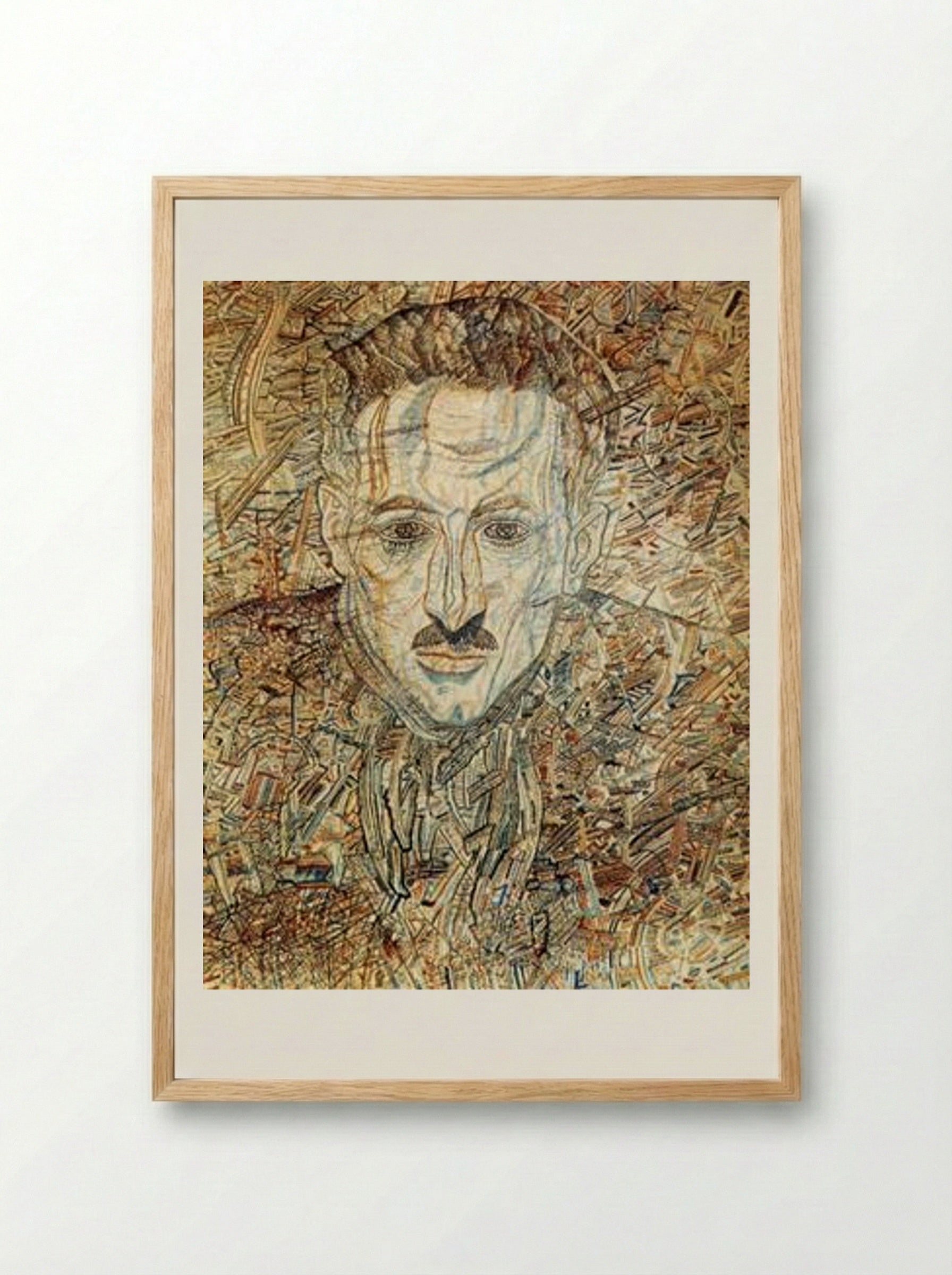 Portrait of Nikolay Glebov-Putilovsky - Pavel Filonov - Framed Print Wood