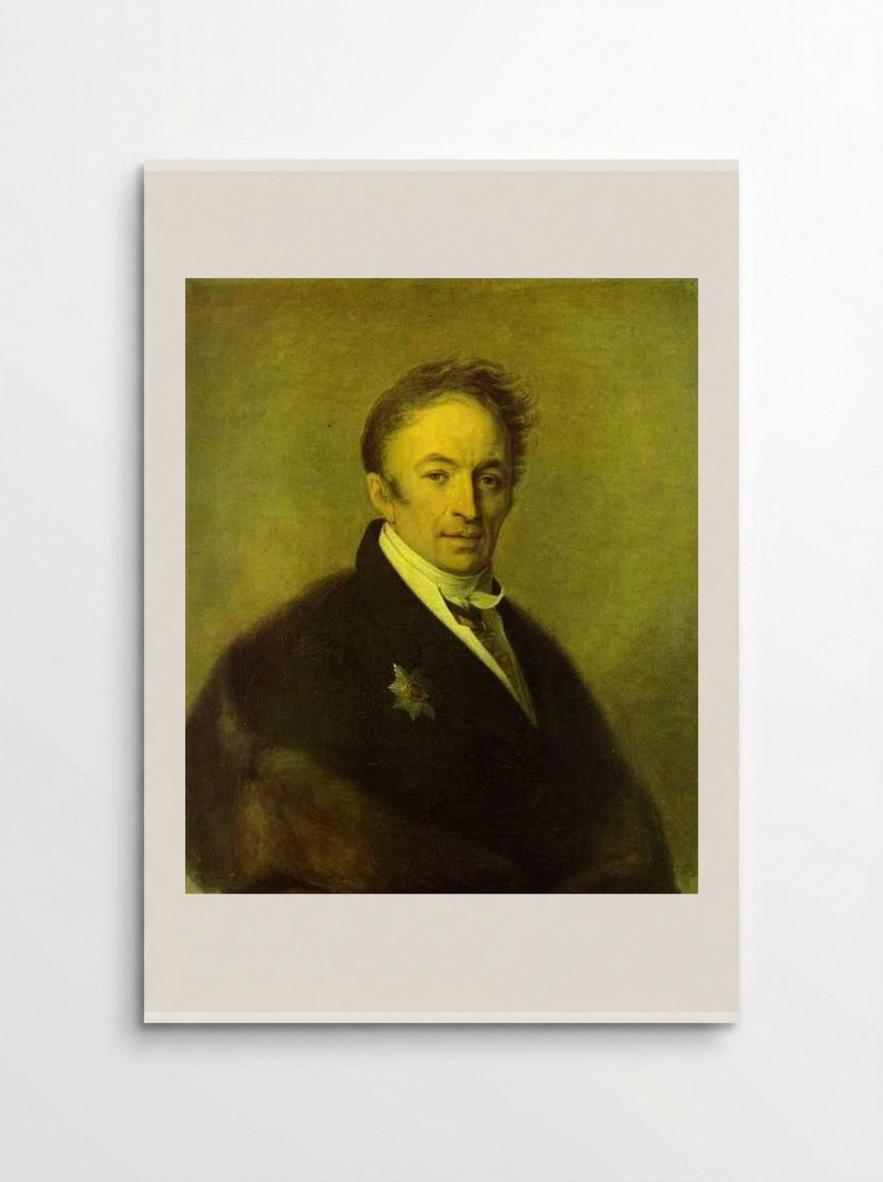 Portrait of Nikolay Karamzin - Alexey Venetsianov - Poster