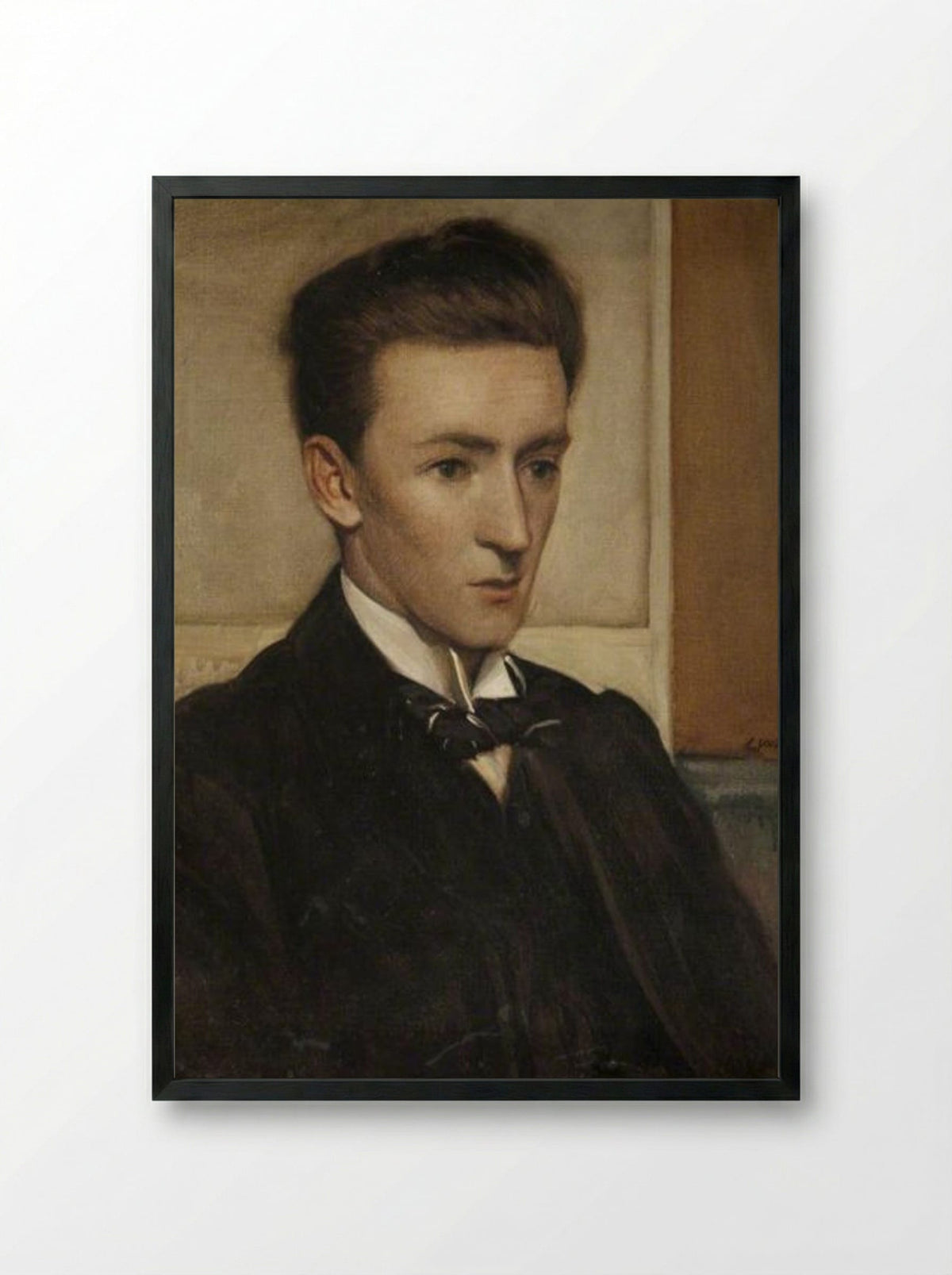 Portrait of Noel Harry Leaver - Leon Underwood - Framed Print Black