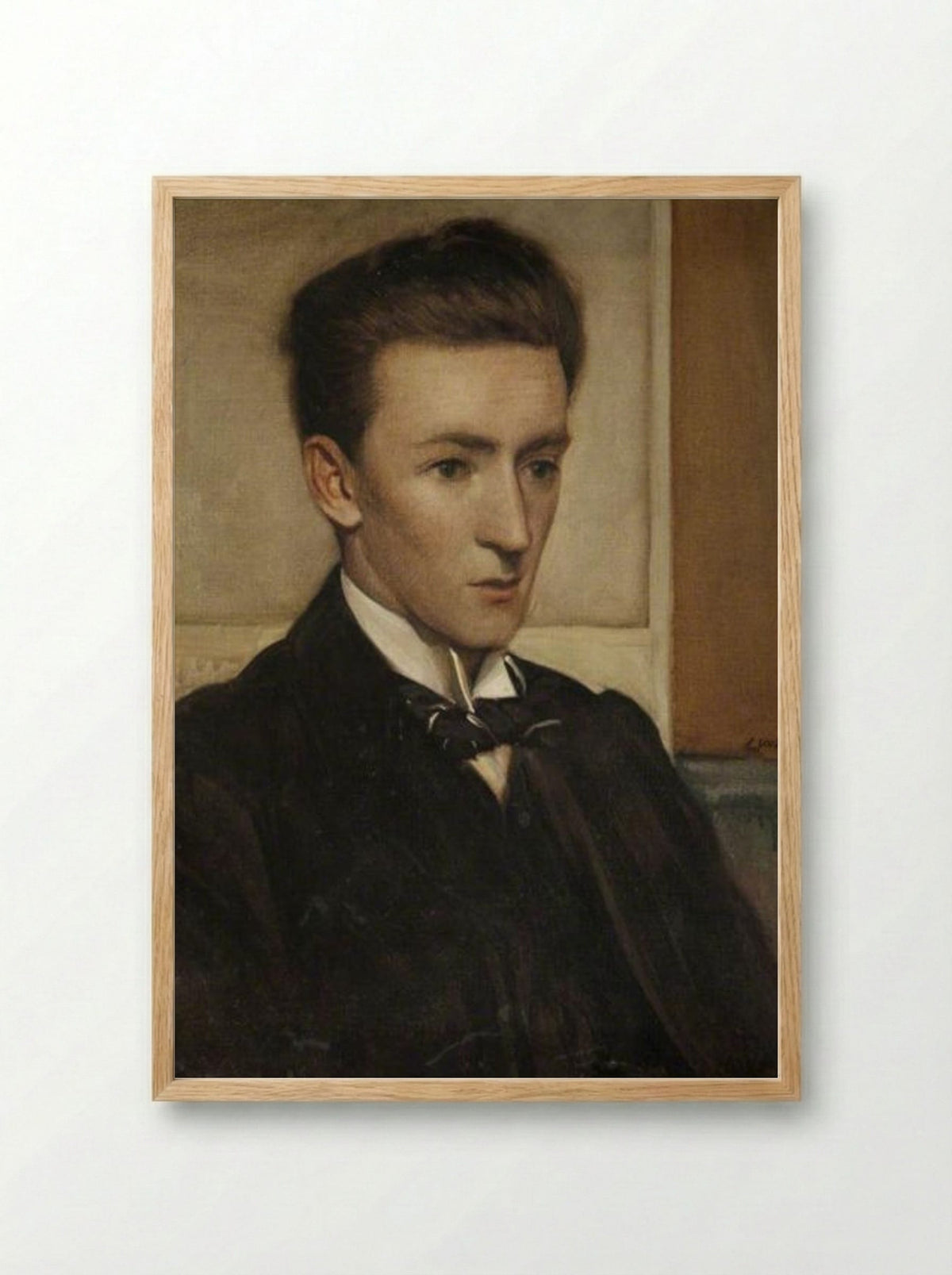 Portrait of Noel Harry Leaver - Leon Underwood - Framed Print Wood