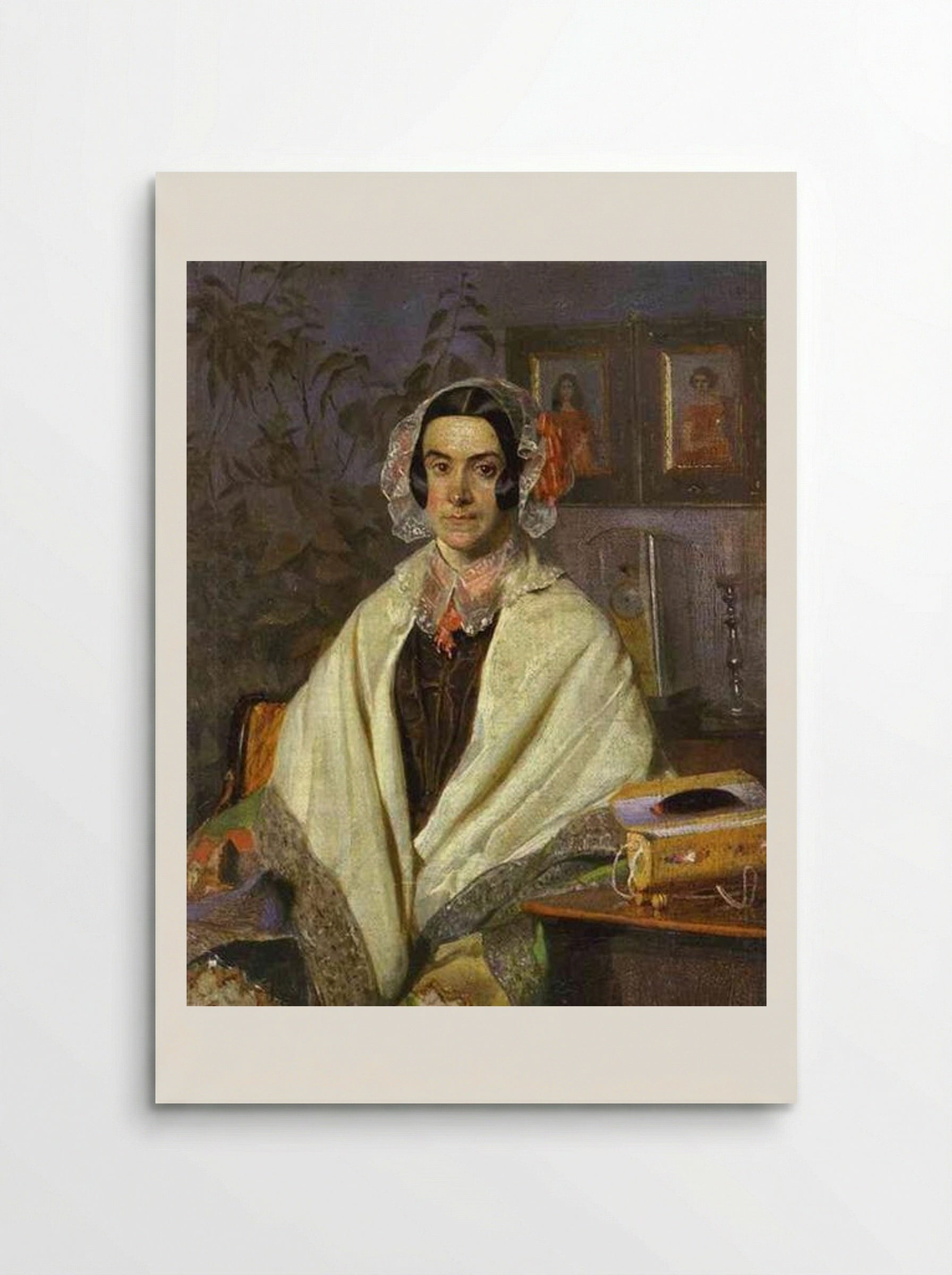 Portrait of O. P. Zhdanovich - Pavel Fedotov - Poster