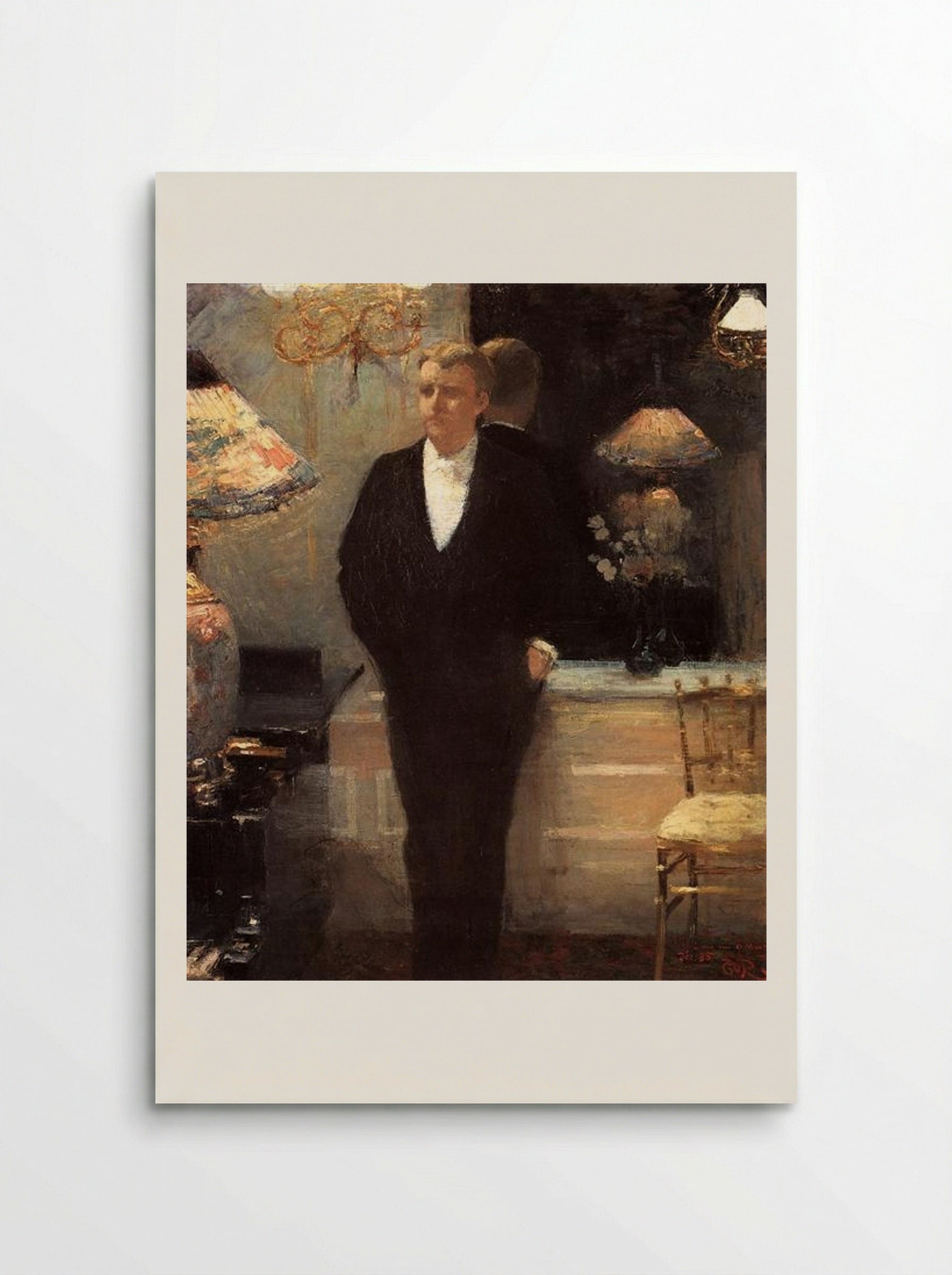 Portrait of Octave Maus - Théo van Rysselberghe - Poster