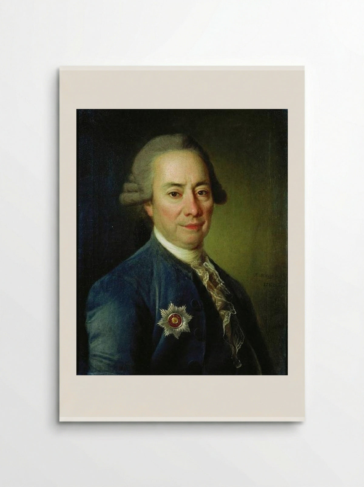 Portrait of P. V. Bakunin - Dmitry Levitzky - Poster