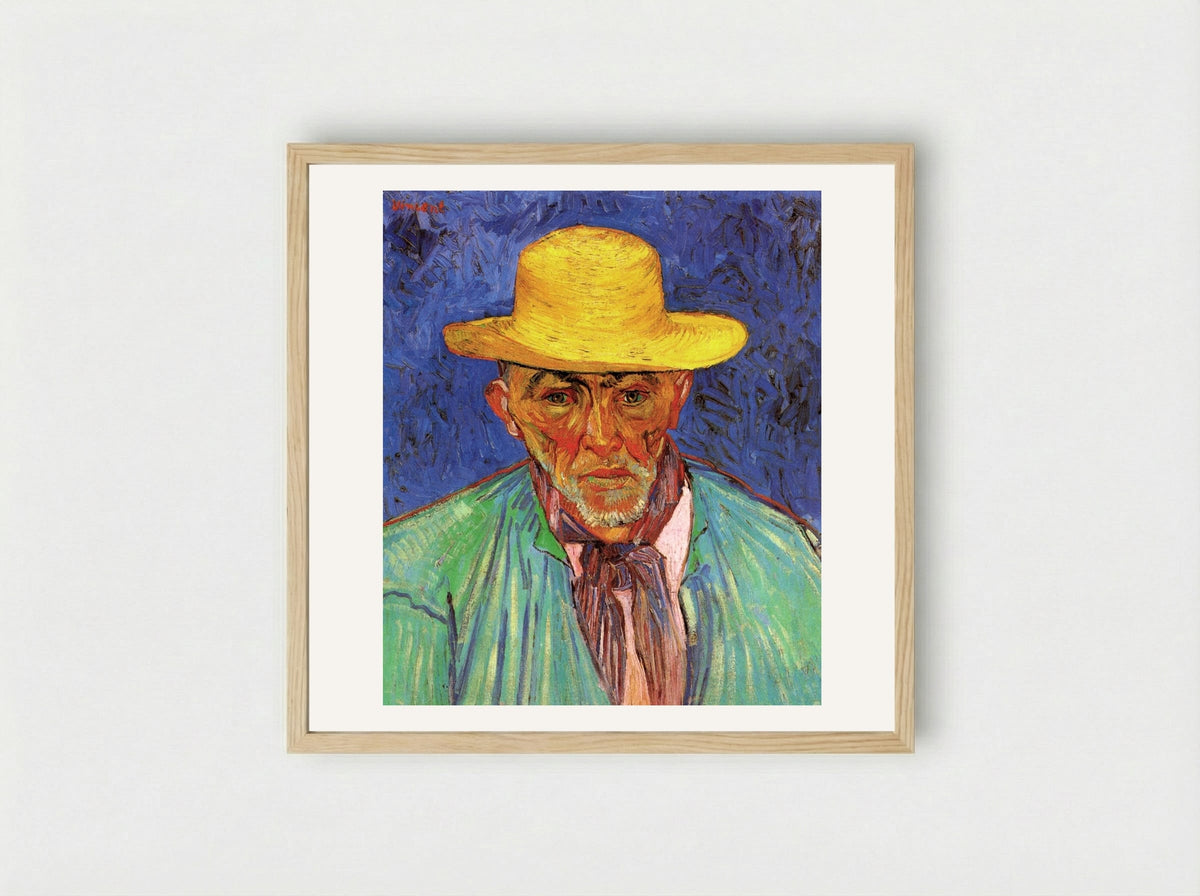 Portrait of Patience Escalier, Shepherd in Provence - Vincent van Gogh - Framed Print Wood