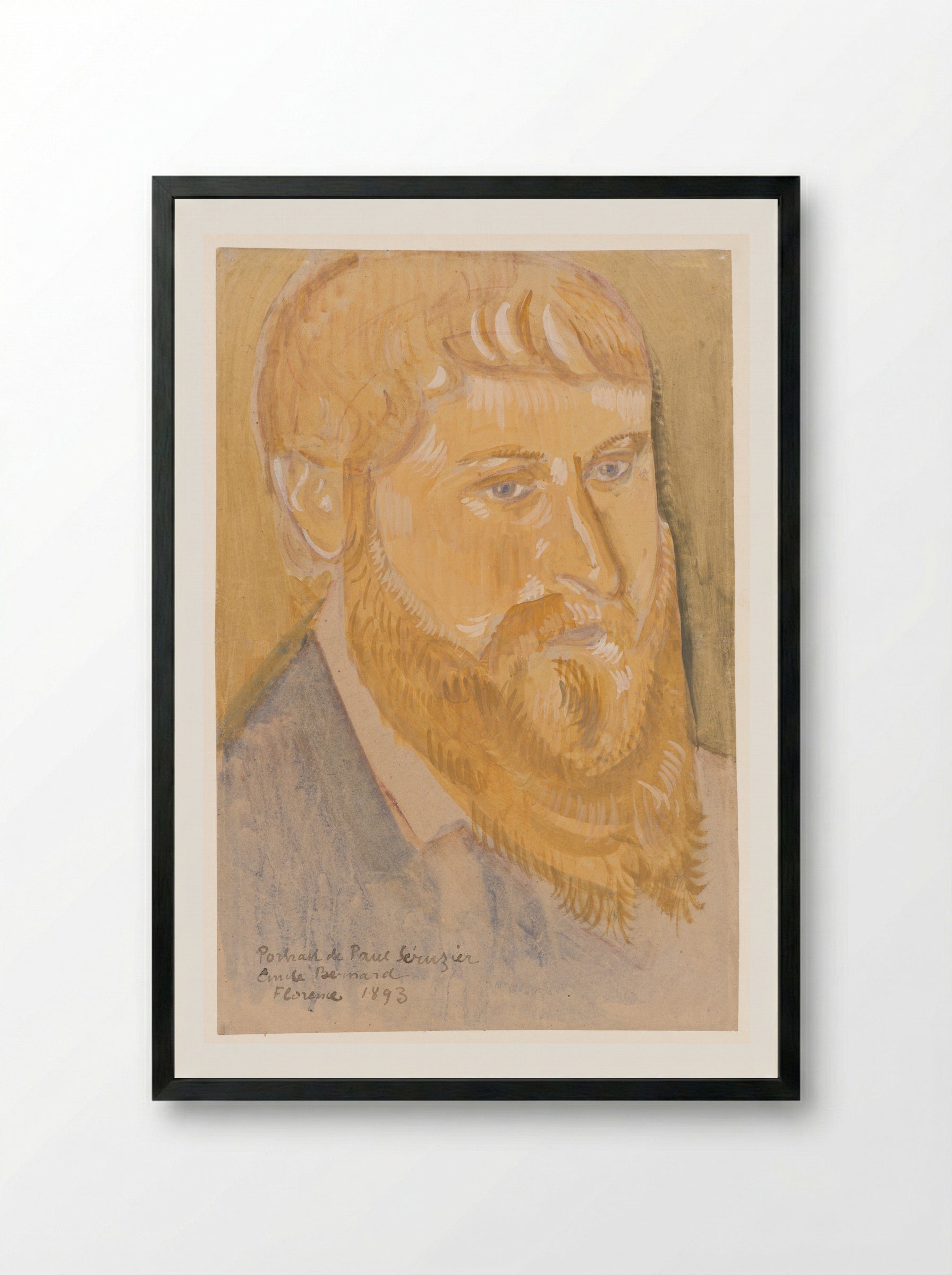 Portrait of Paul Sérusier - Émile Bernard - Framed Print Black