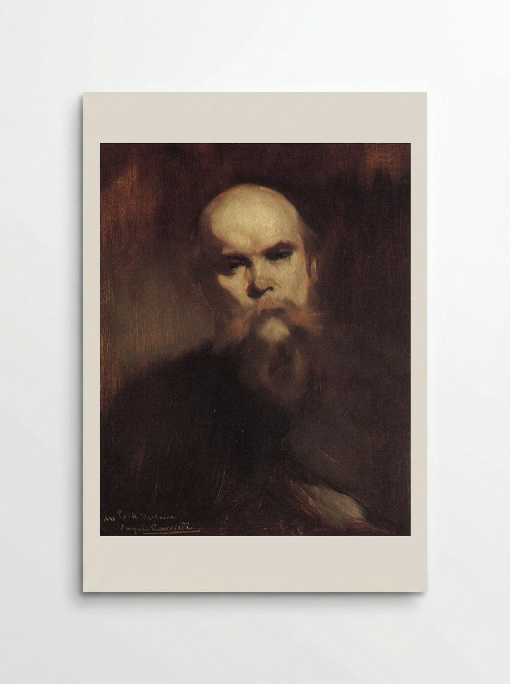 Portrait of Paul Verlaine - Eugène Carrière - Poster