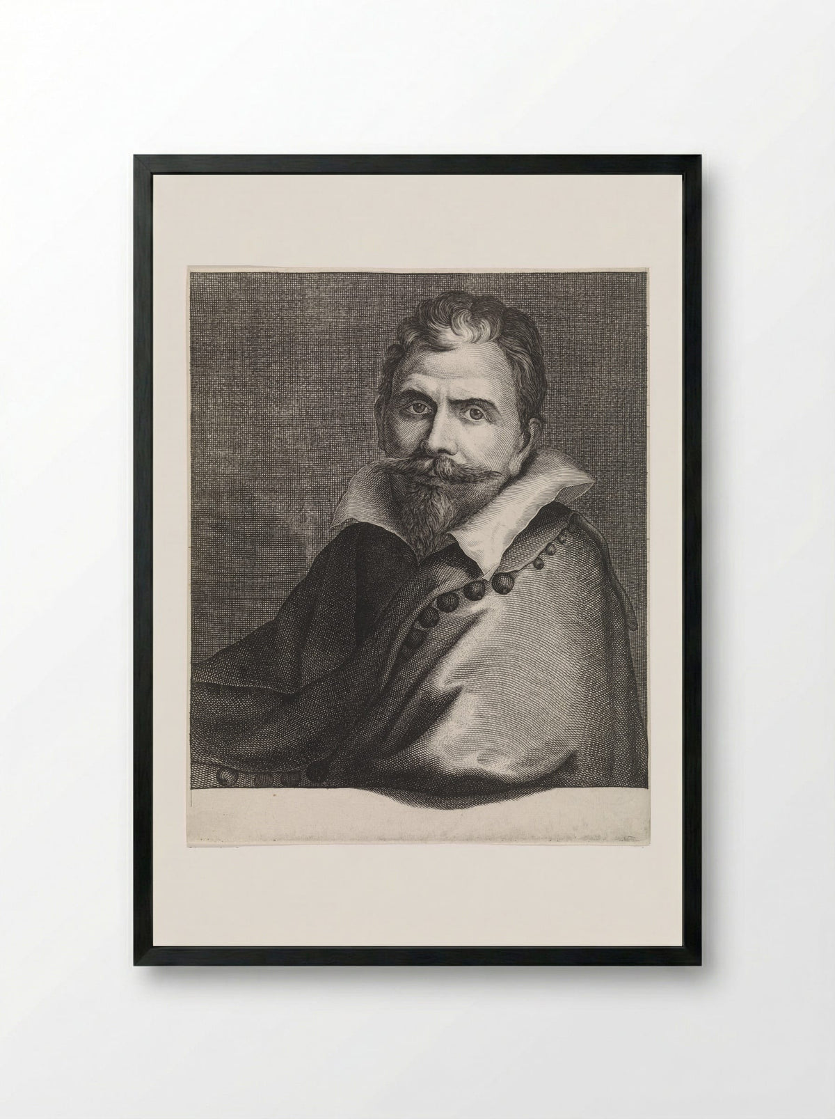 Portrait of Paulus van Vianen - Paulus van Vianen - Framed Print Black