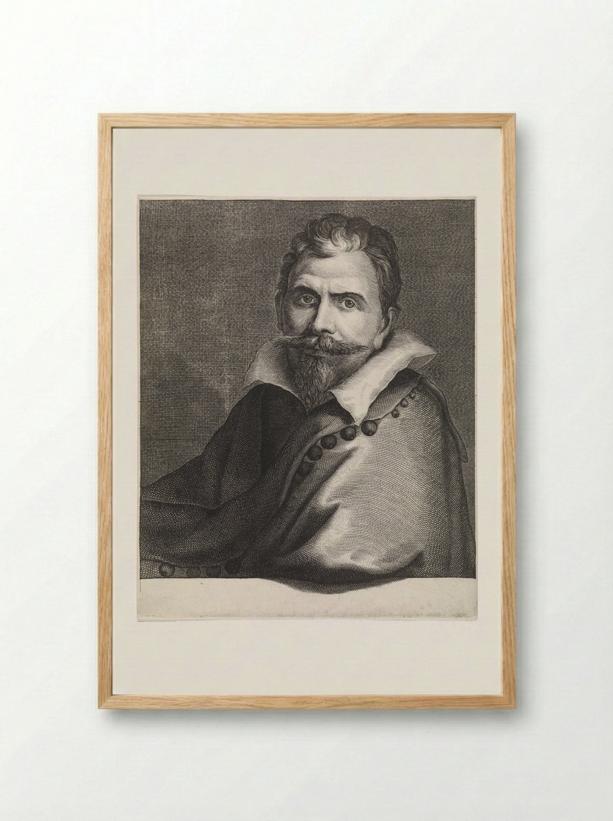 Portrait of Paulus van Vianen - Paulus van Vianen - Framed Print Wood