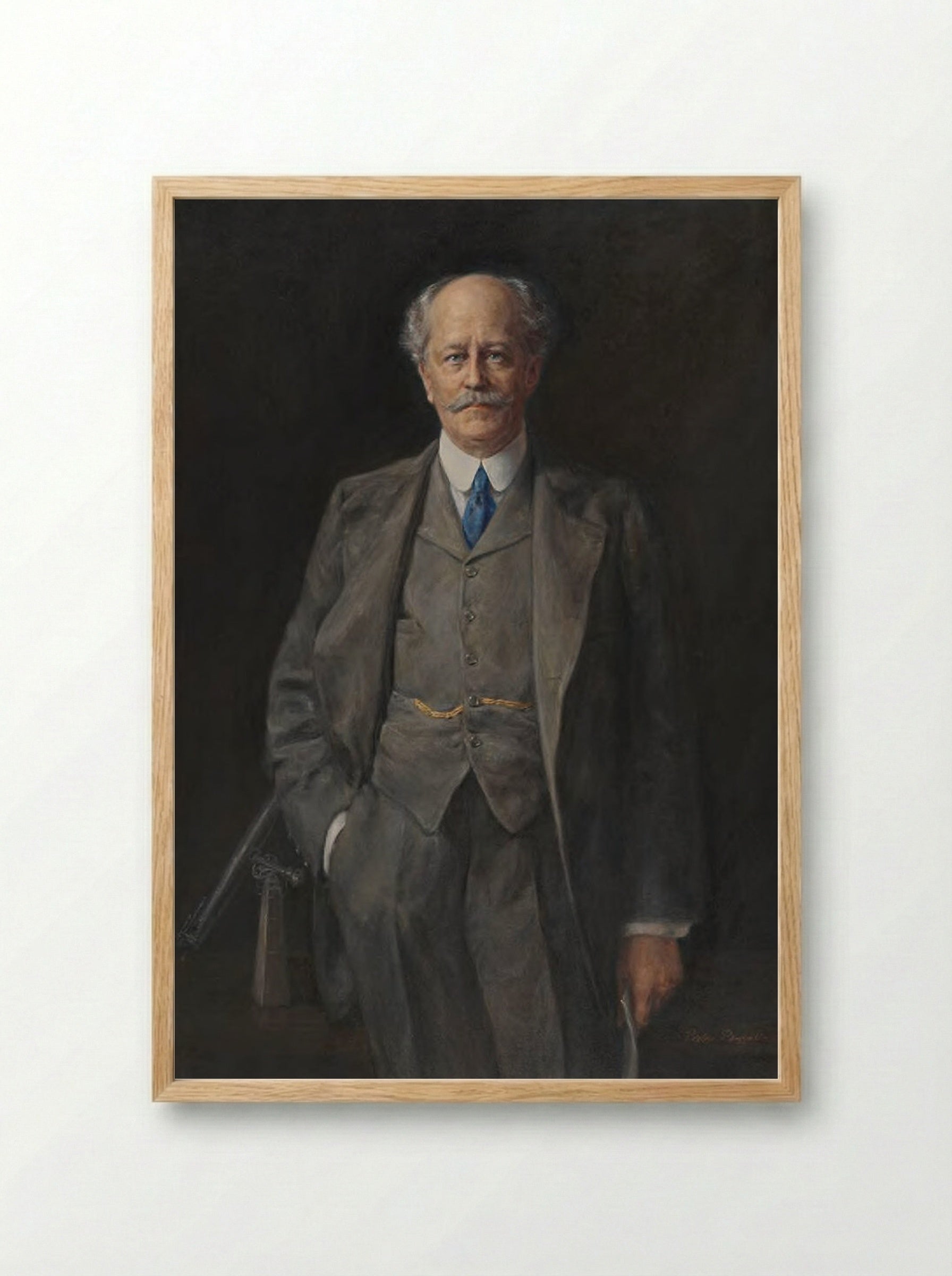 Portrait of Percival Lowell - Pietro Pezzati - Framed Print Wood