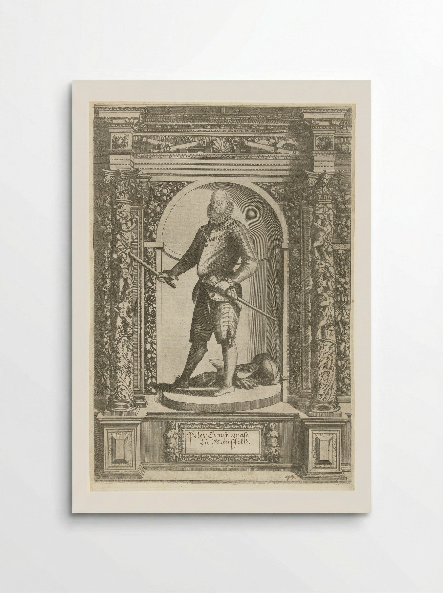 Portrait of Peter Ernst I, Count of Mansfeld-Vorderort - Dominicus Custos - Poster