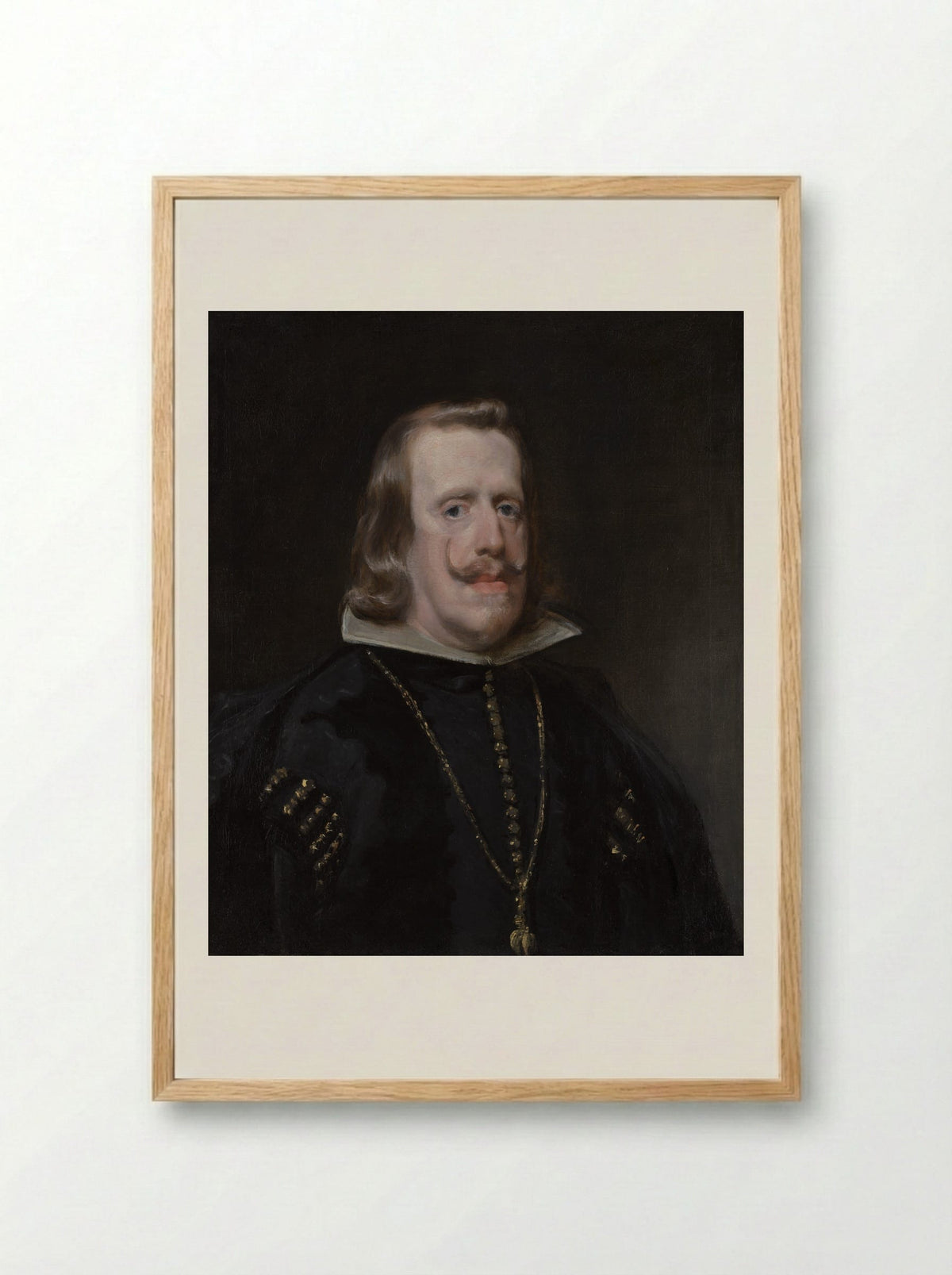 Portrait of Philip IV of Spain - Diego Velázquez - Framed Print Wood