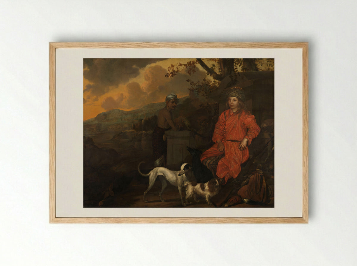 Portrait of Philippus Baldaeus and Gerrit Mossopotam - Johan de la Rocquette - Framed Print Wood