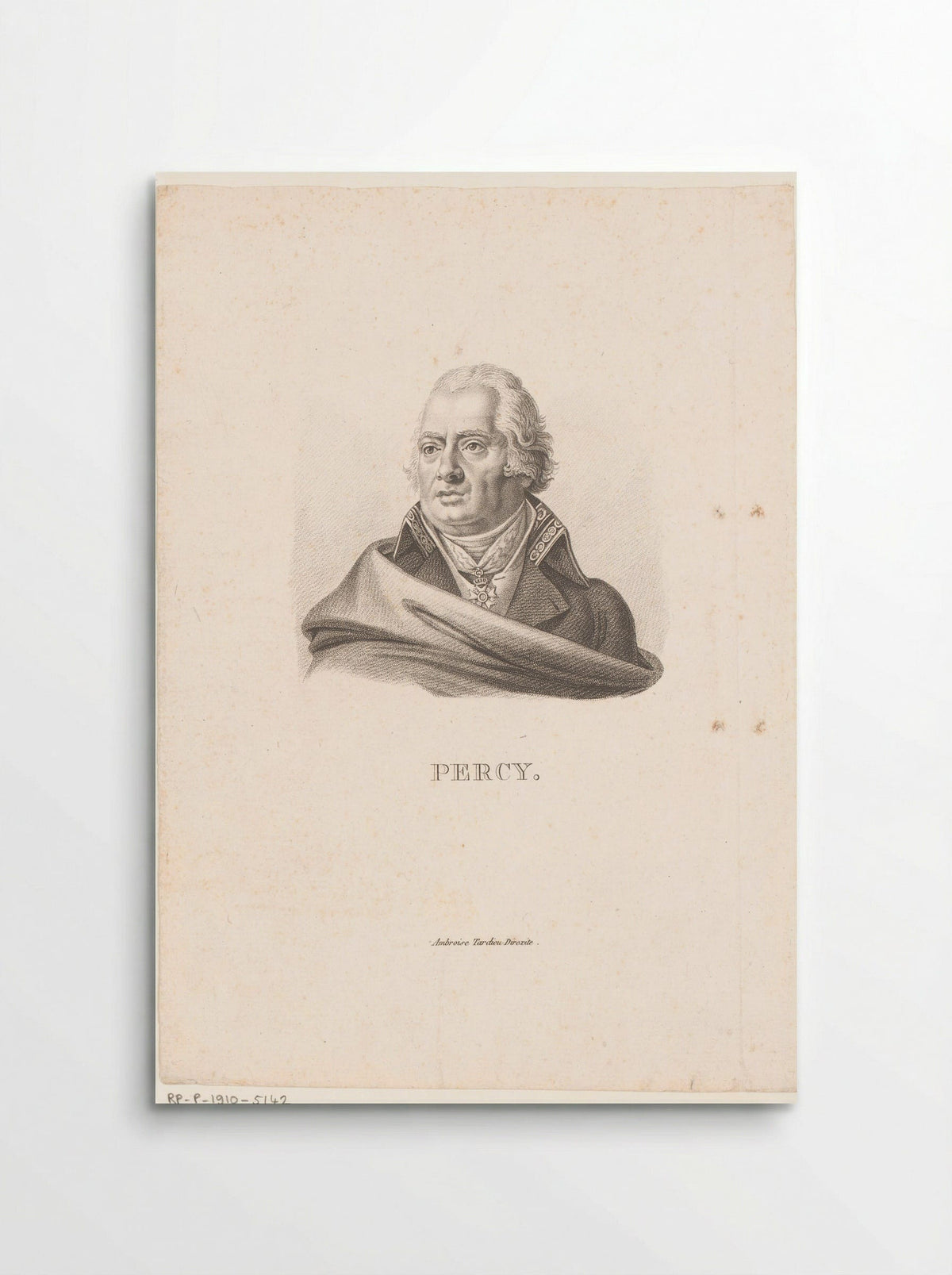 Portrait of Pierre-François Percy - Ambroise Tardieu - Poster