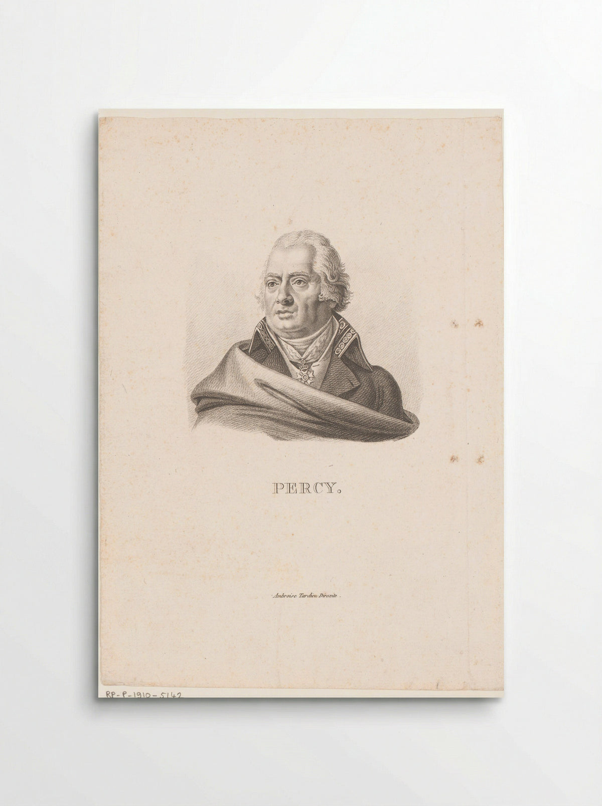 Portrait of Pierre-François Percy - Ambroise Tardieu - Poster