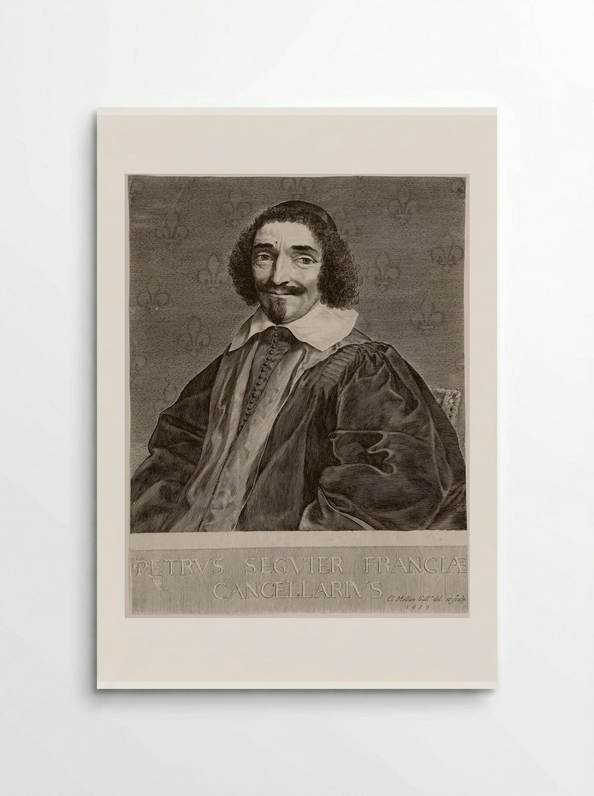 Portrait of Pierre Séguier - Claude Mellan - Poster