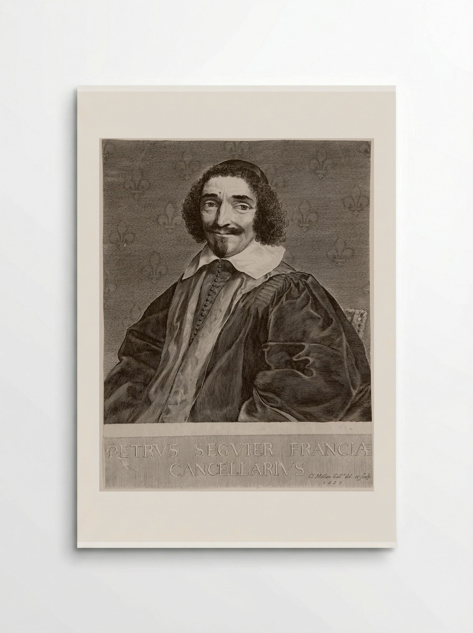 Portrait of Pierre Séguier - Claude Mellan - Poster