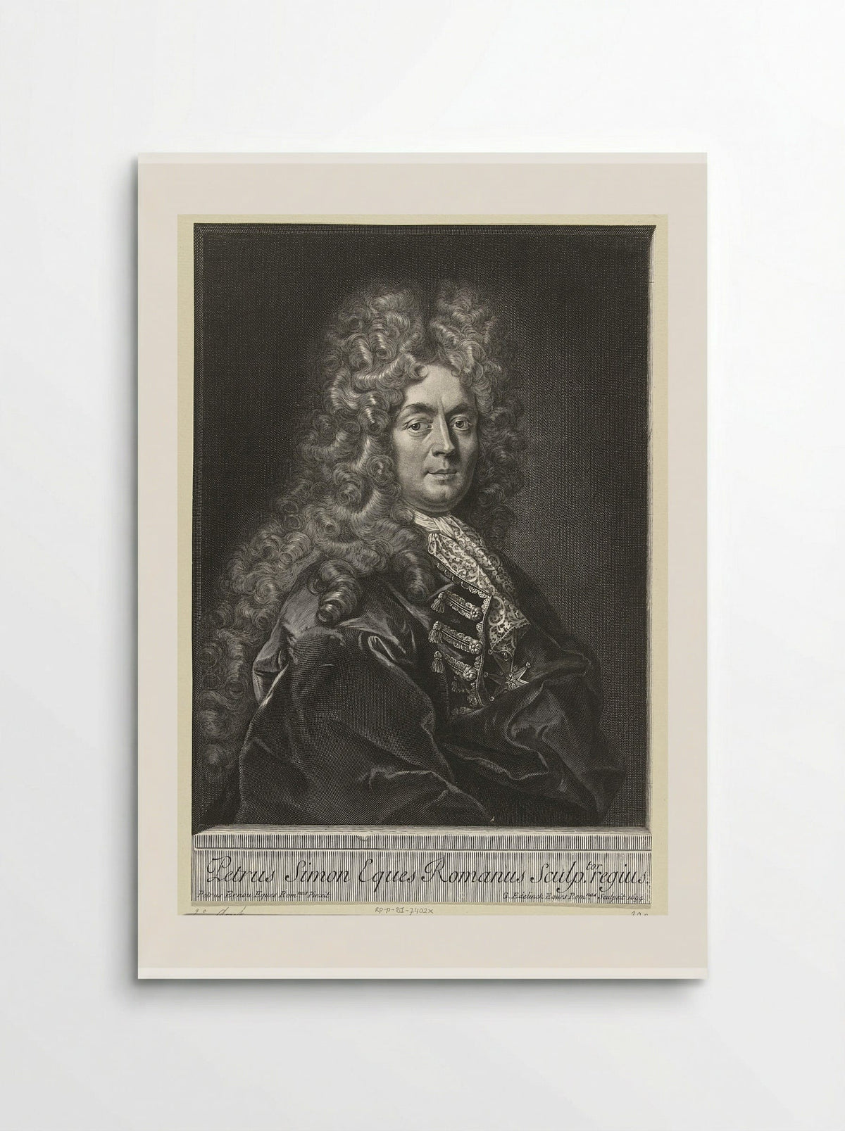 Portrait of Pierre Simon - Gérard Edelinck - Poster