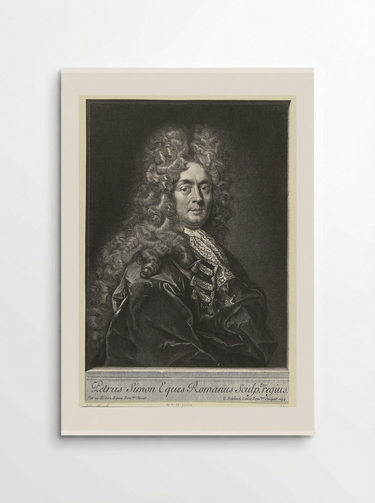 Portrait of Pierre Simon - Gérard Edelinck - Poster
