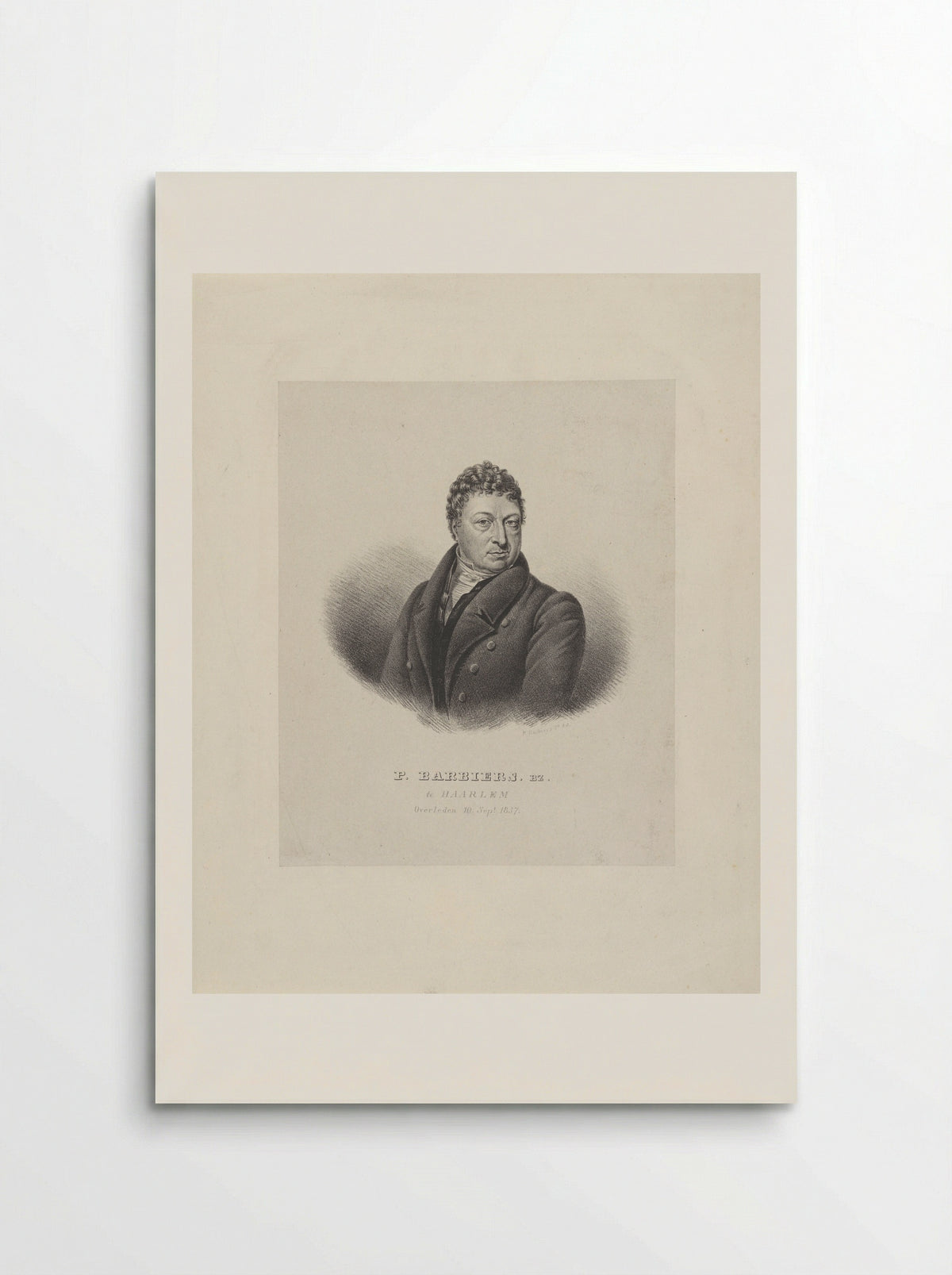 Portrait of Pieter Bartholomeusz. Barbiers - Pieter Bartholomeusz. Barbiers - Poster